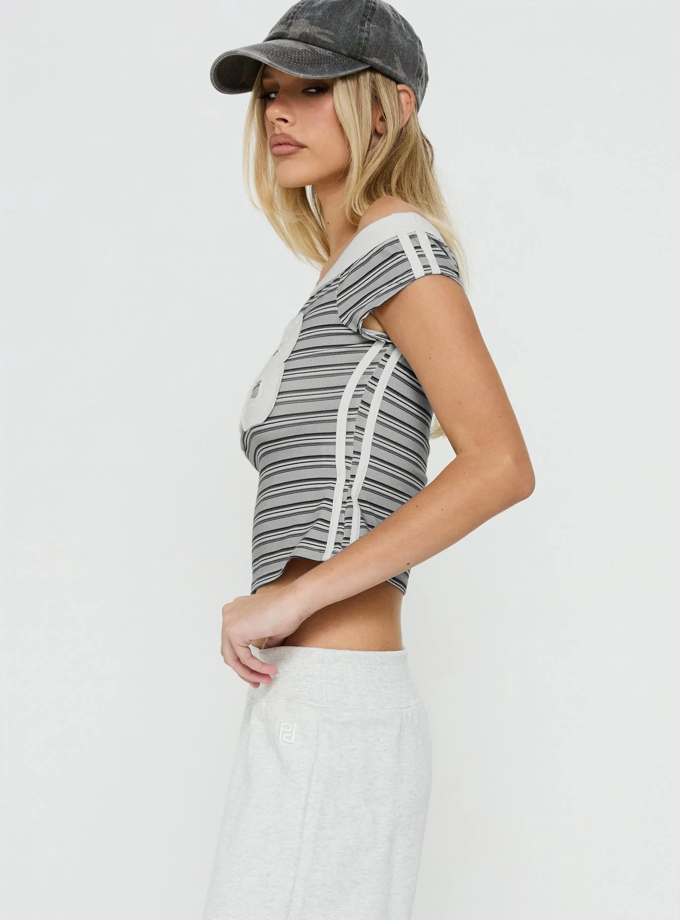 98 Baby Off The Shoulder Top Stripe - Image 4