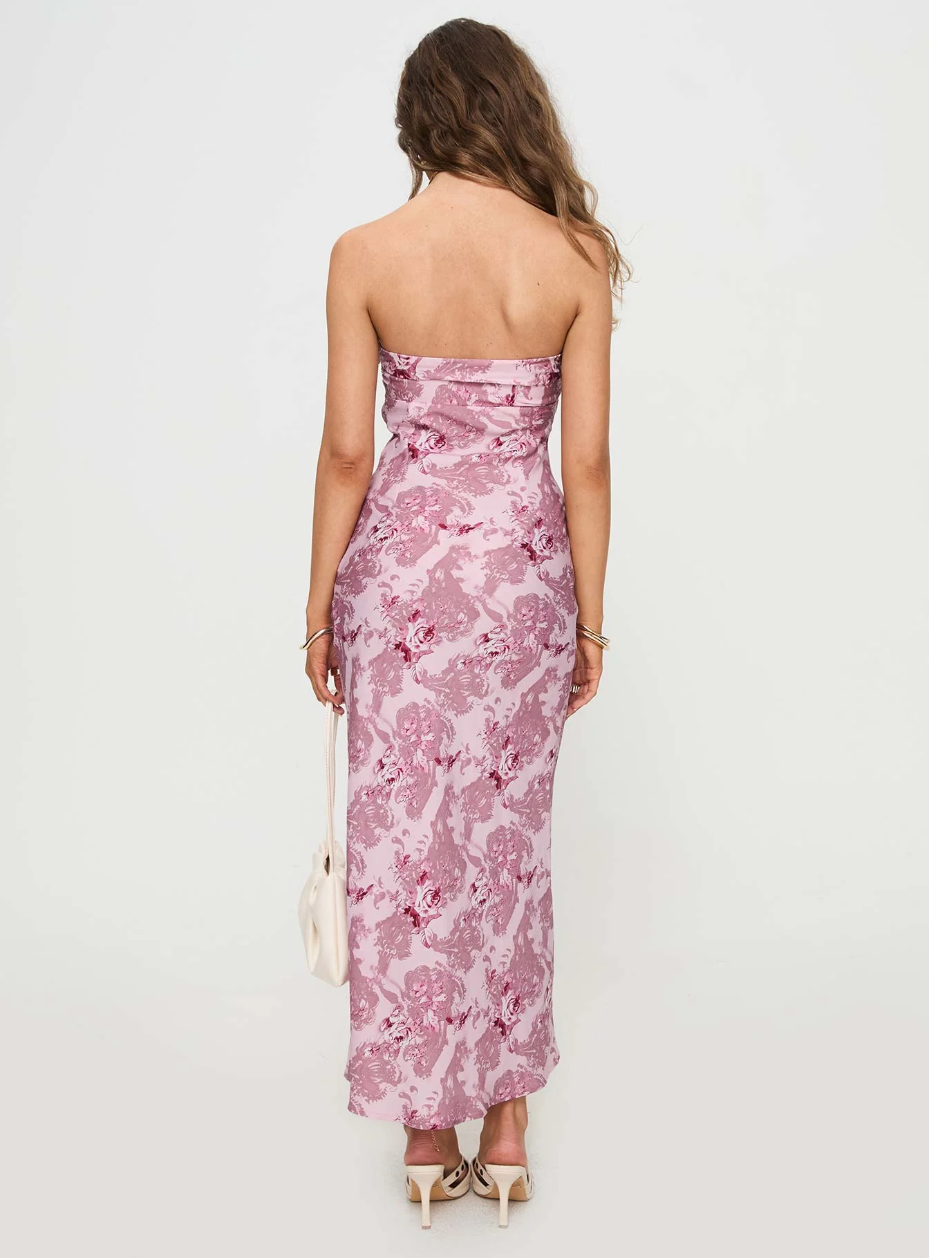 Abeila Strapless Maxi Dress Pink - Image 5