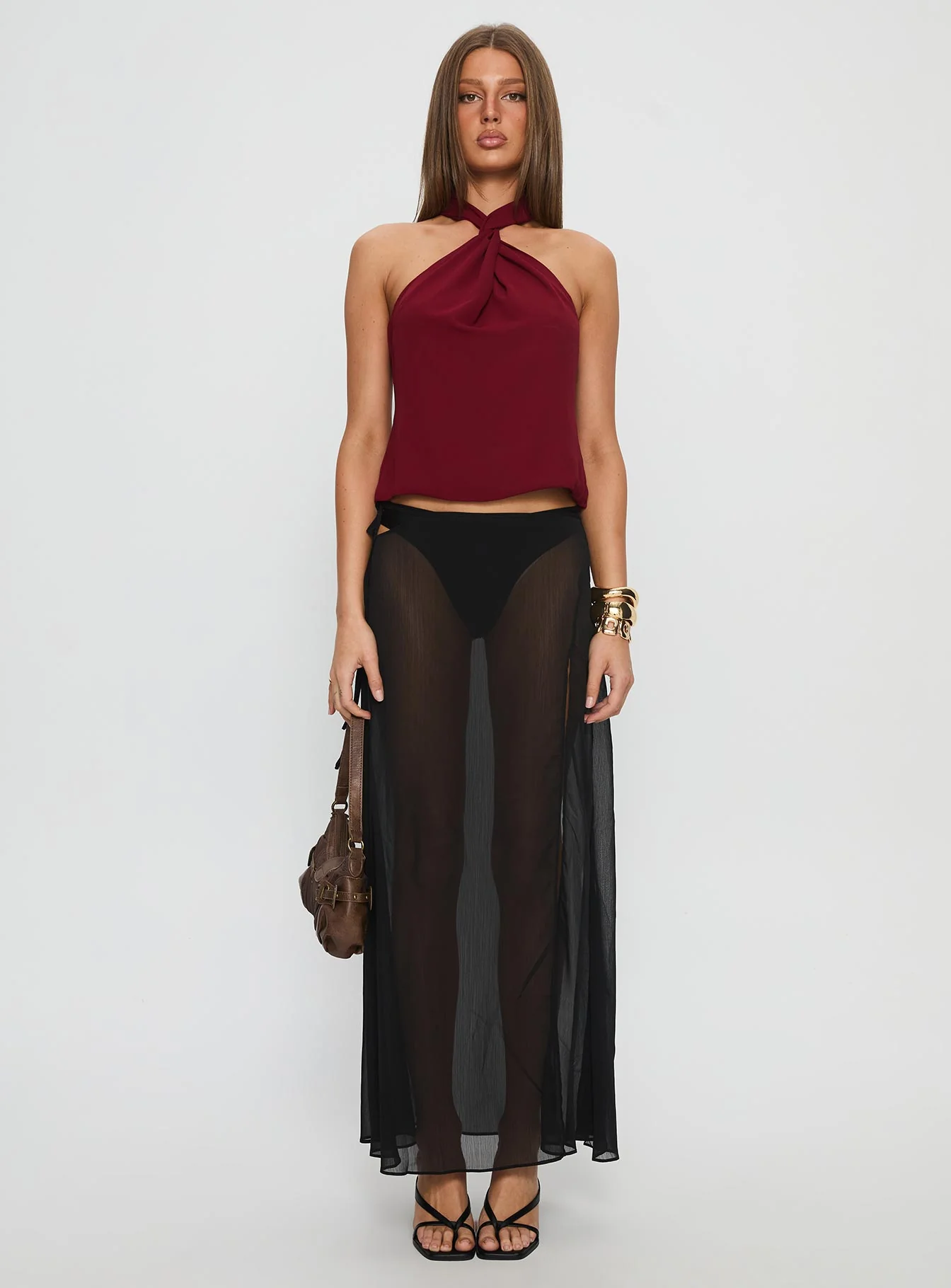Adalynne Twist Front Top Red - Image 6