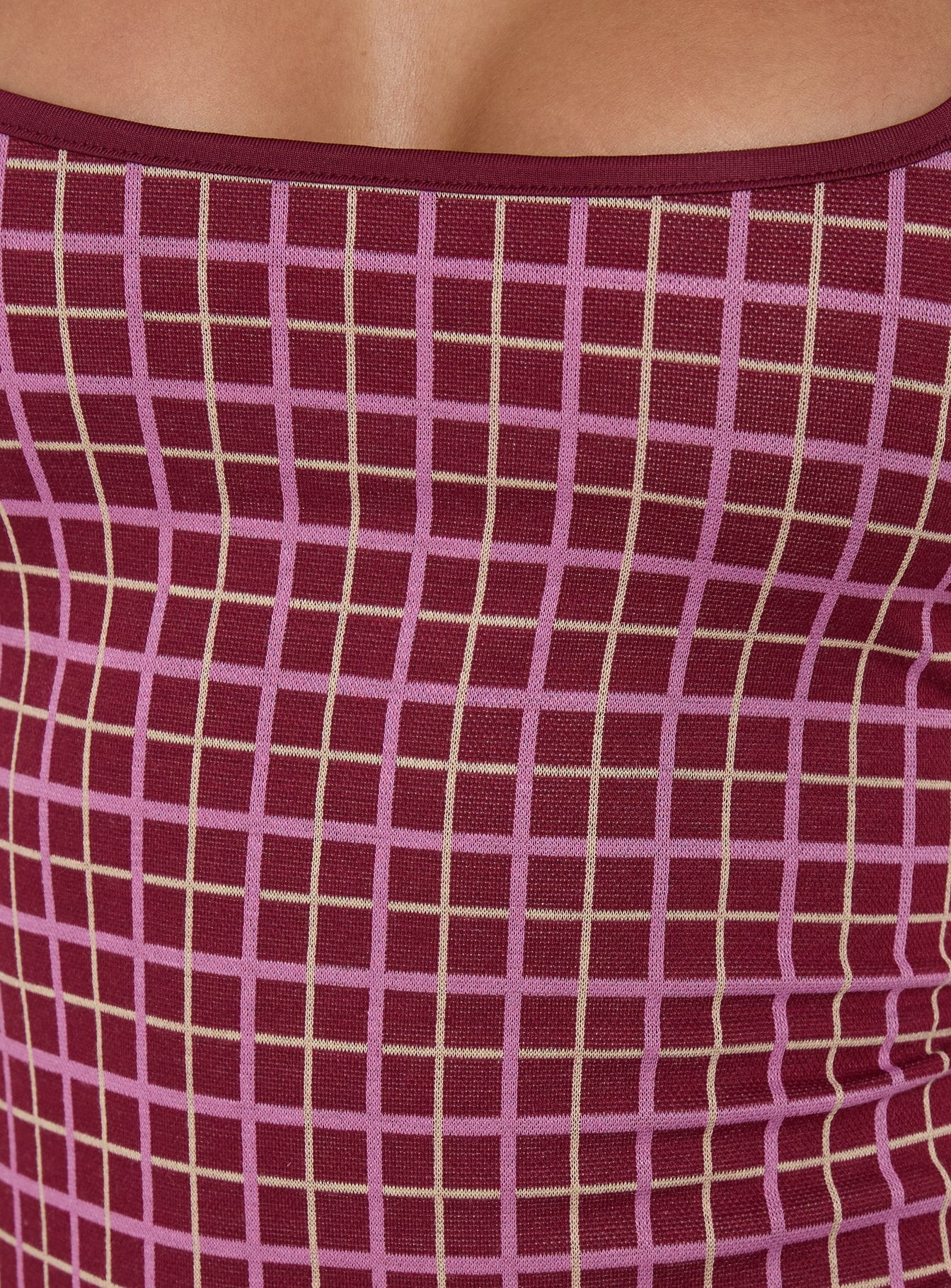 Aderis Cami Top Red Check - Image 6