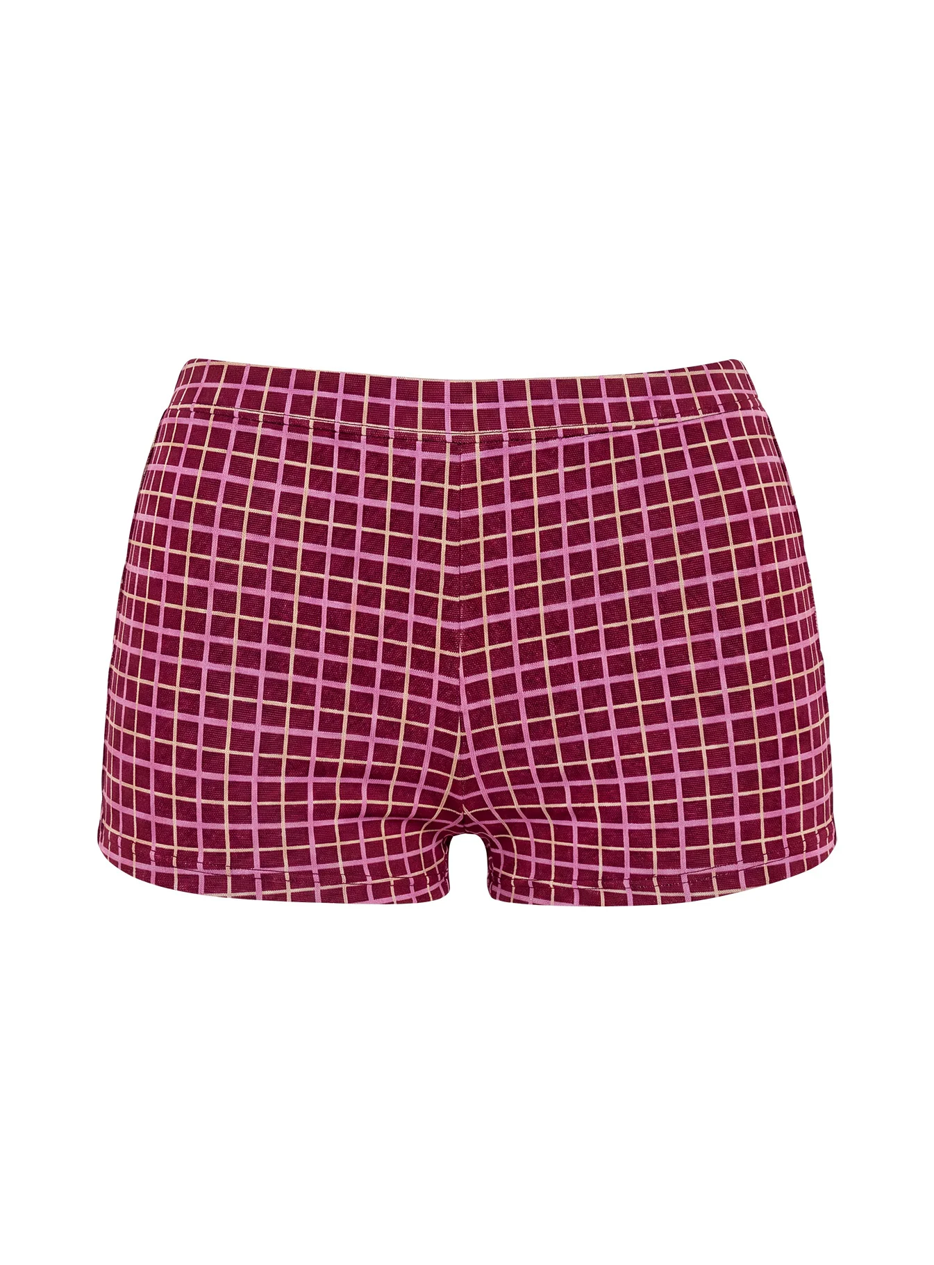 Aderis Micro Shorts Red Check - Image 9