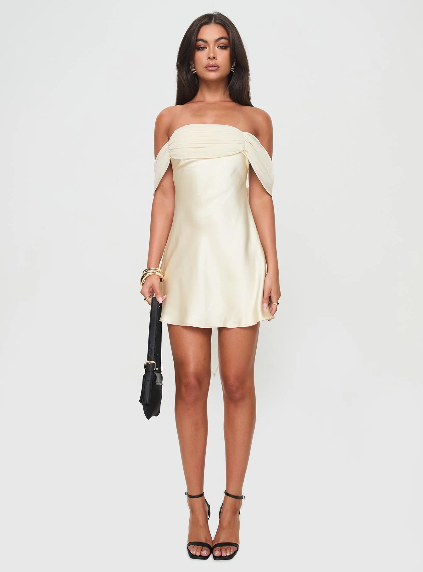 Adoration Mini Dress Cream - Image 7