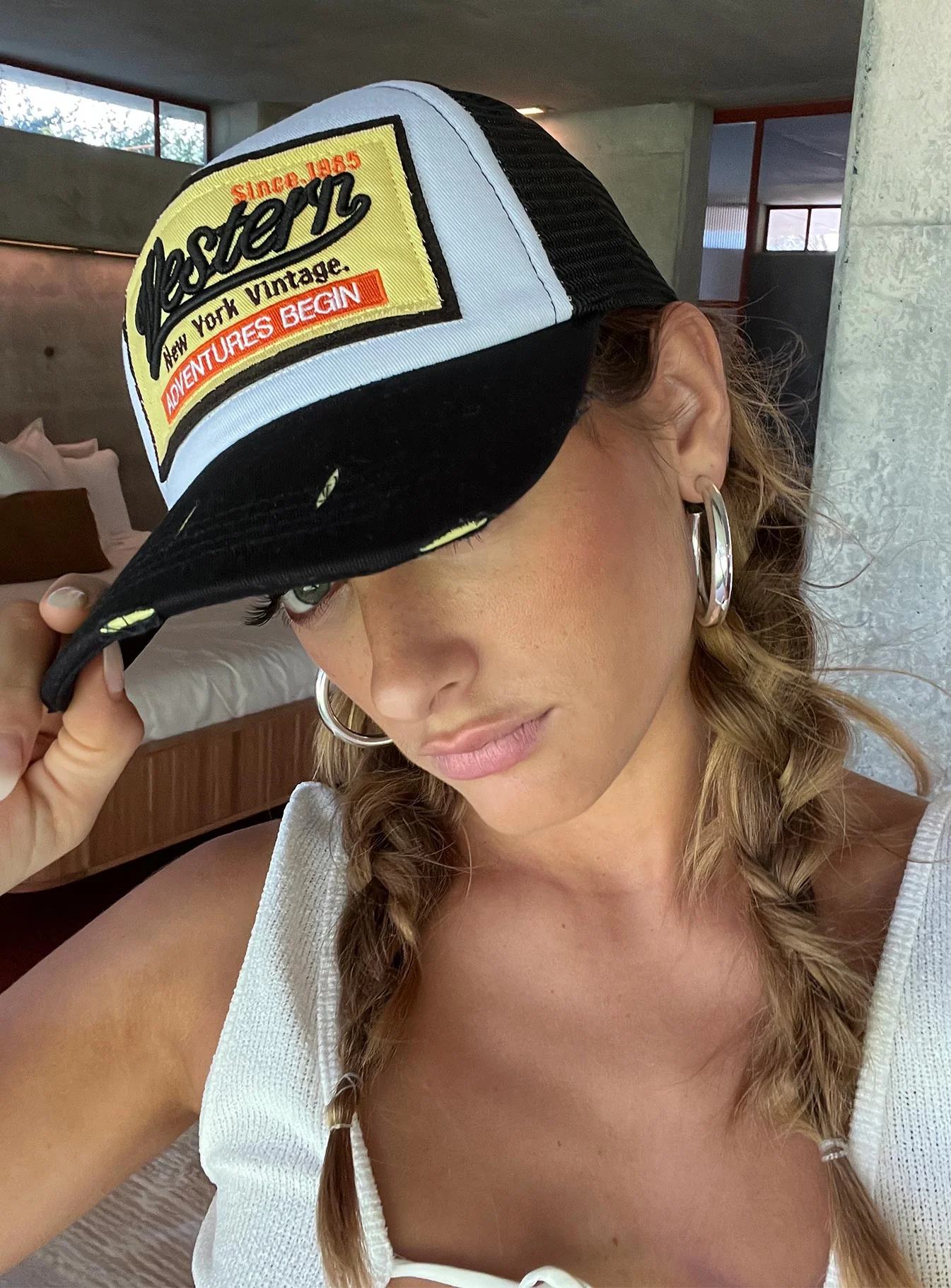 Adventures Trucker Hat Black - Image 5