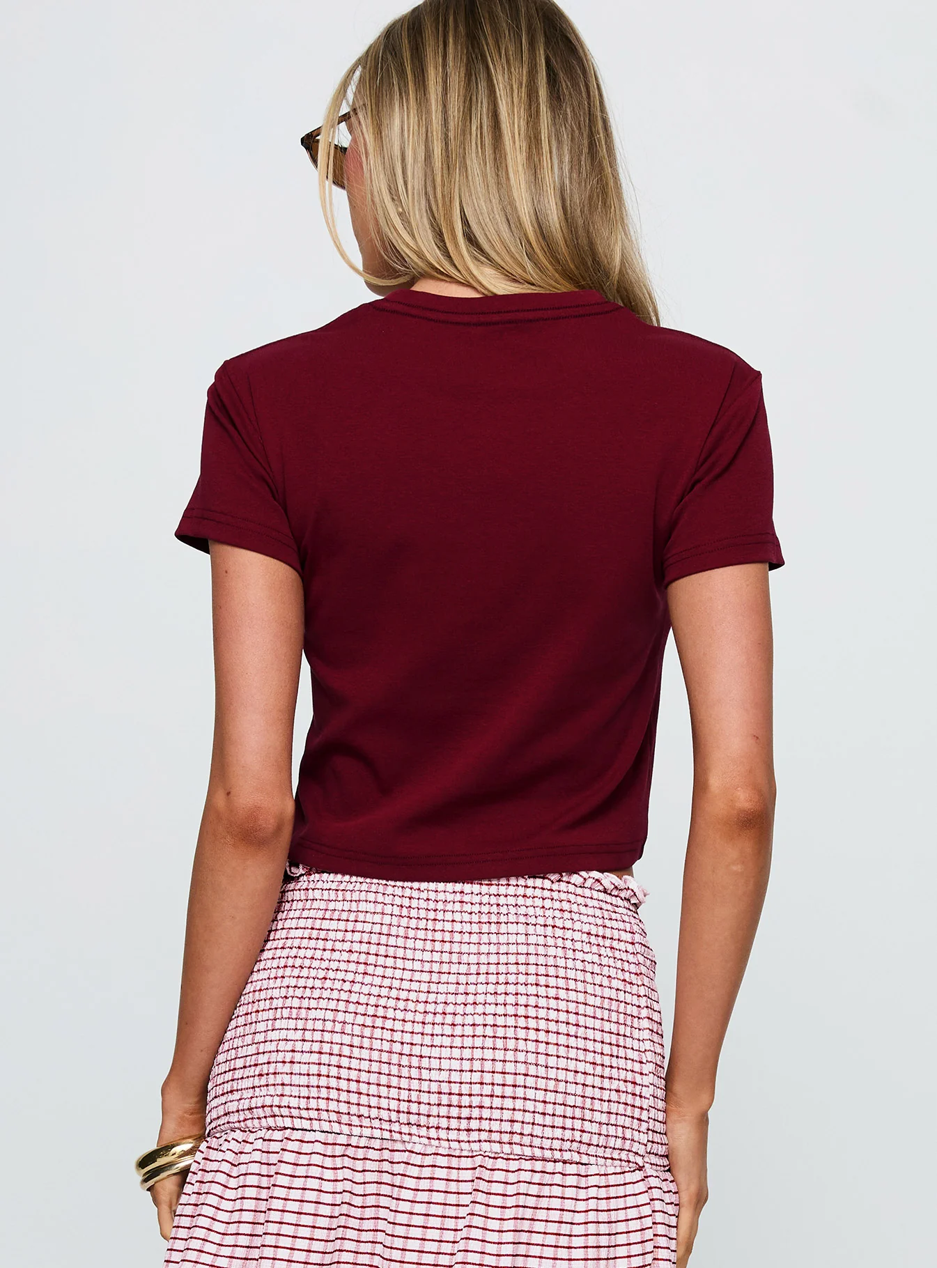 Aerosmith Vintage Graphic Top Burgundy - Image 5