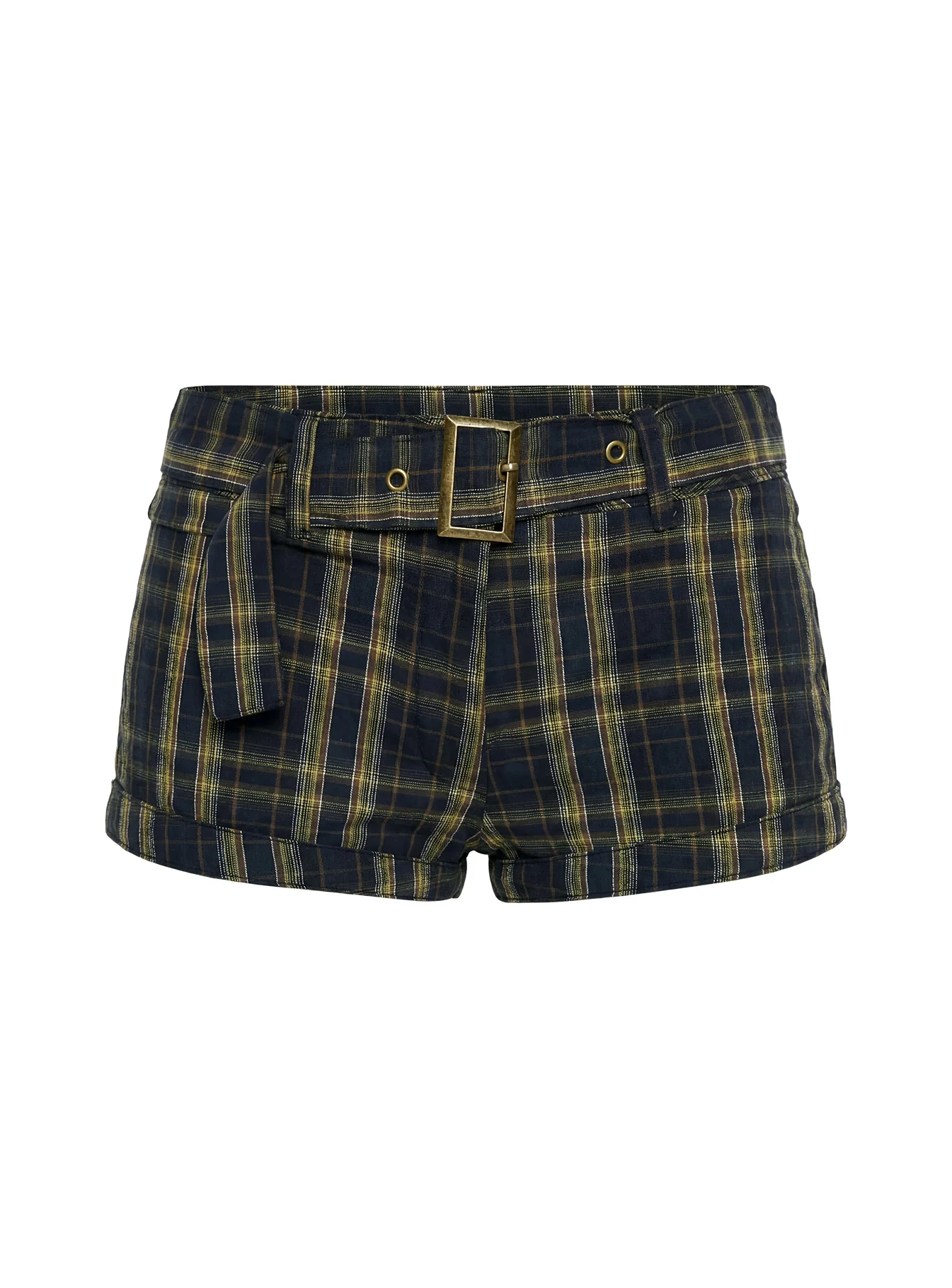 Afterglow Mini Short Navy / Lemon Plaid - Image 9