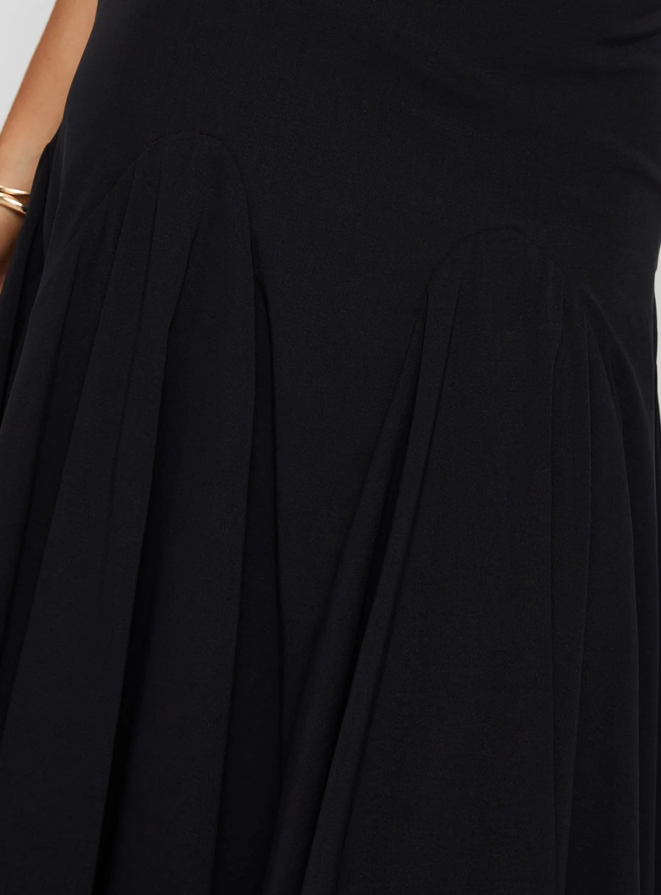 Agnette Low Rise Midi Skirt Black - Image 6