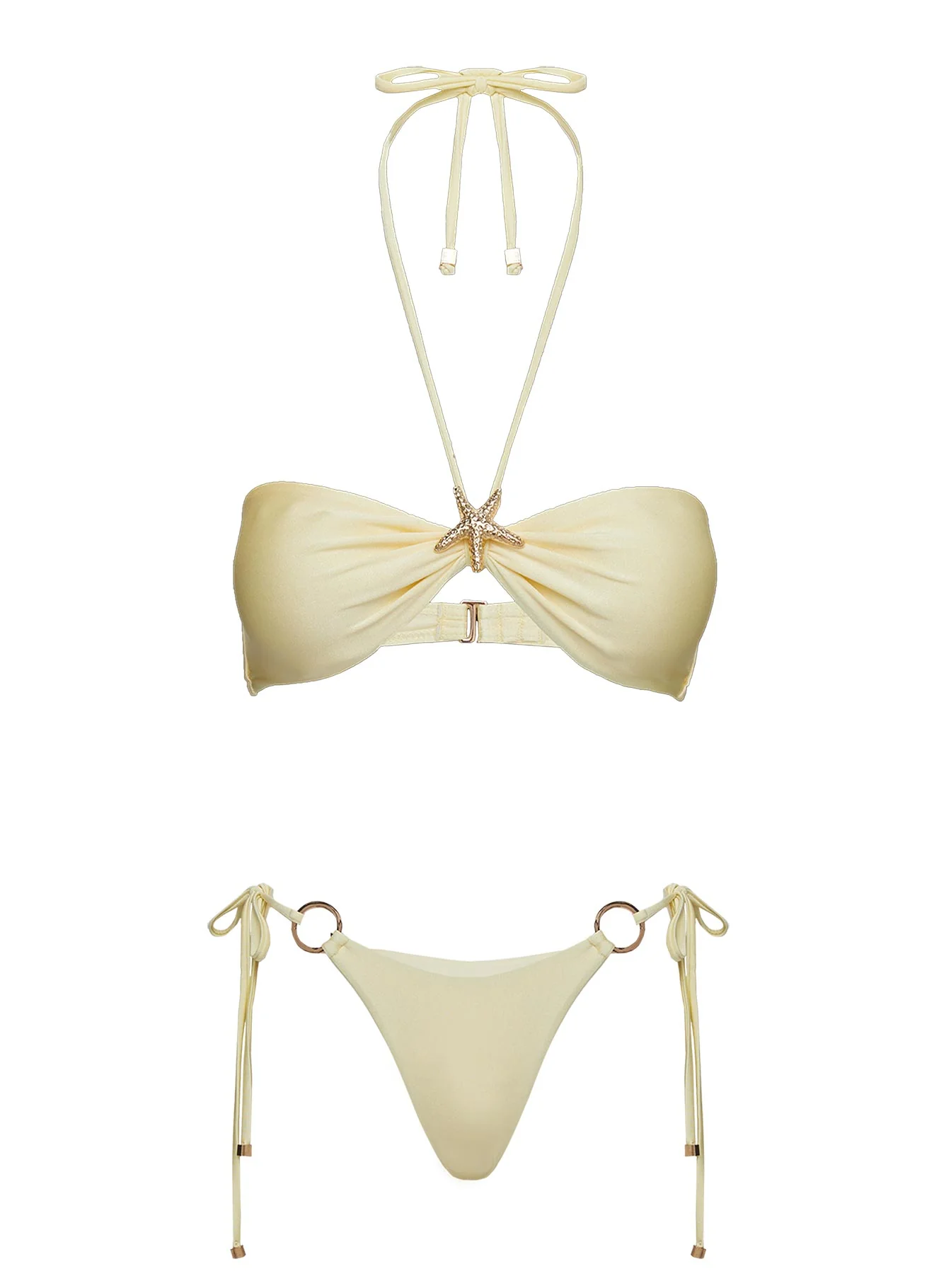 Alastor Tie Side Bikini Bottoms Yellow - Image 6