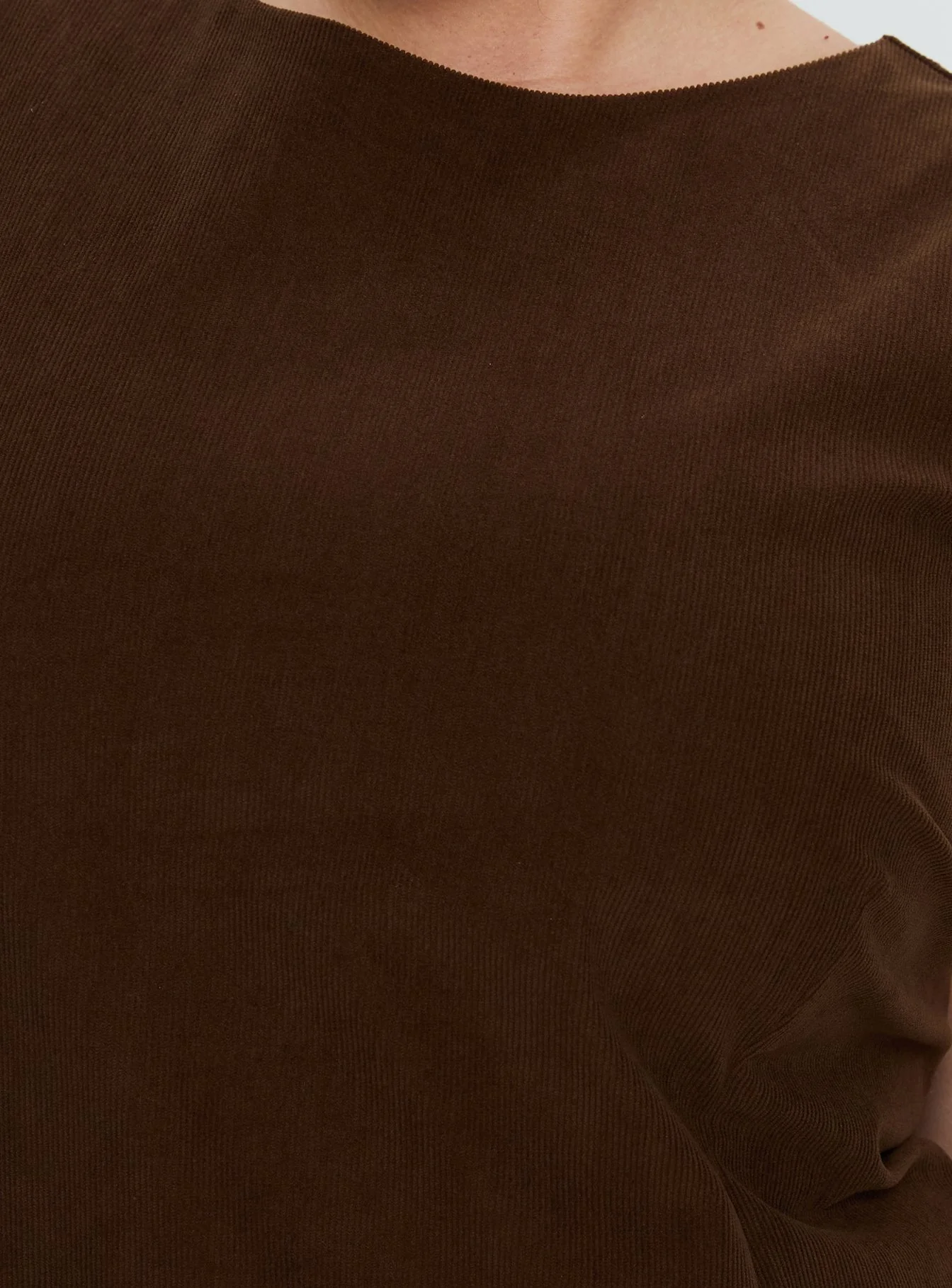 Alfalfa Corduroy Mini Dress Chocolate Curve - Image 5