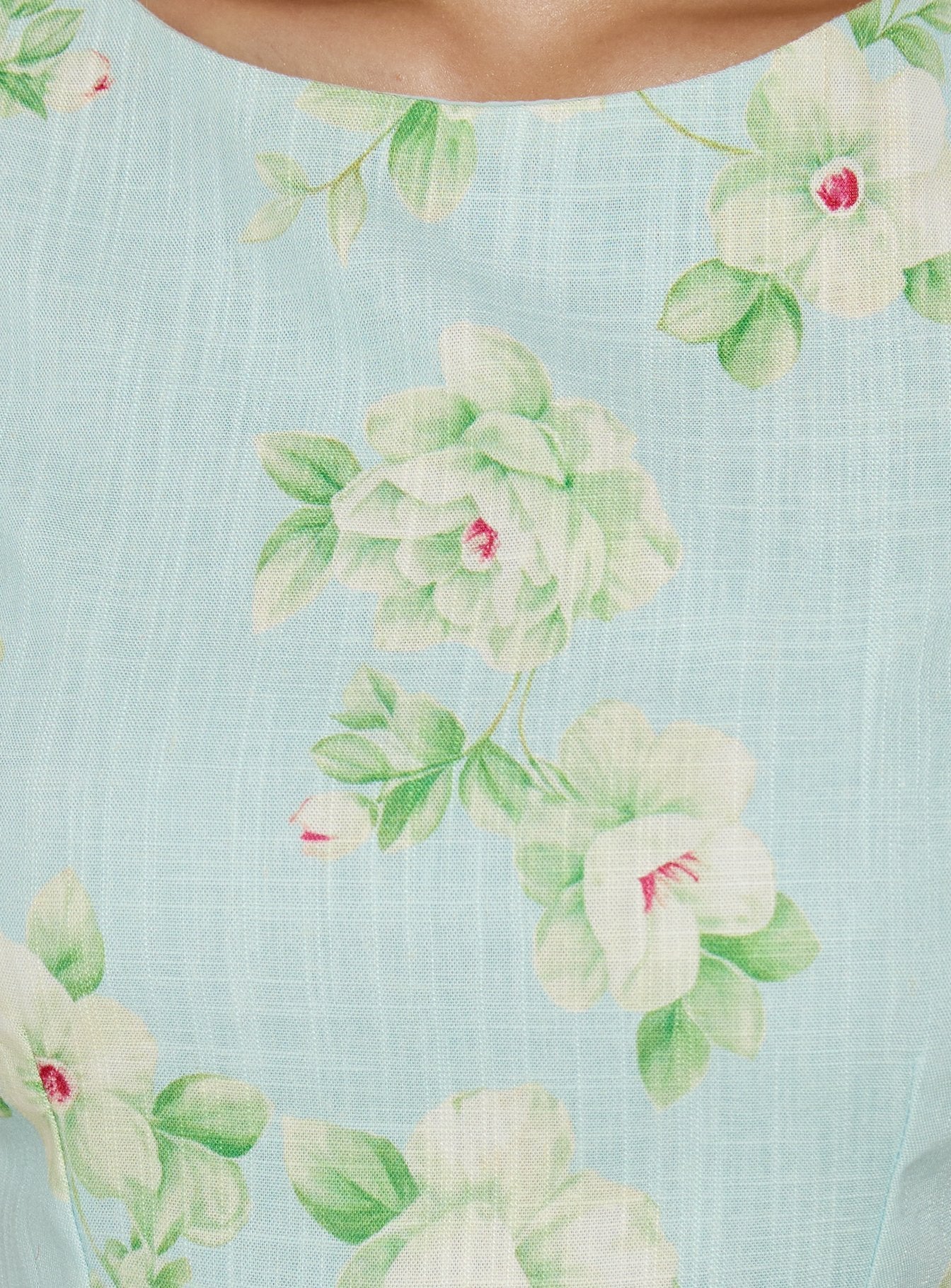 Alfalfa Mini Dress Blue Floral - Image 5
