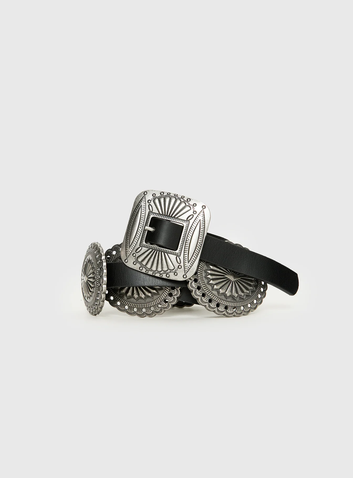 All A Blur Faux Leather Belt Black - Image 2