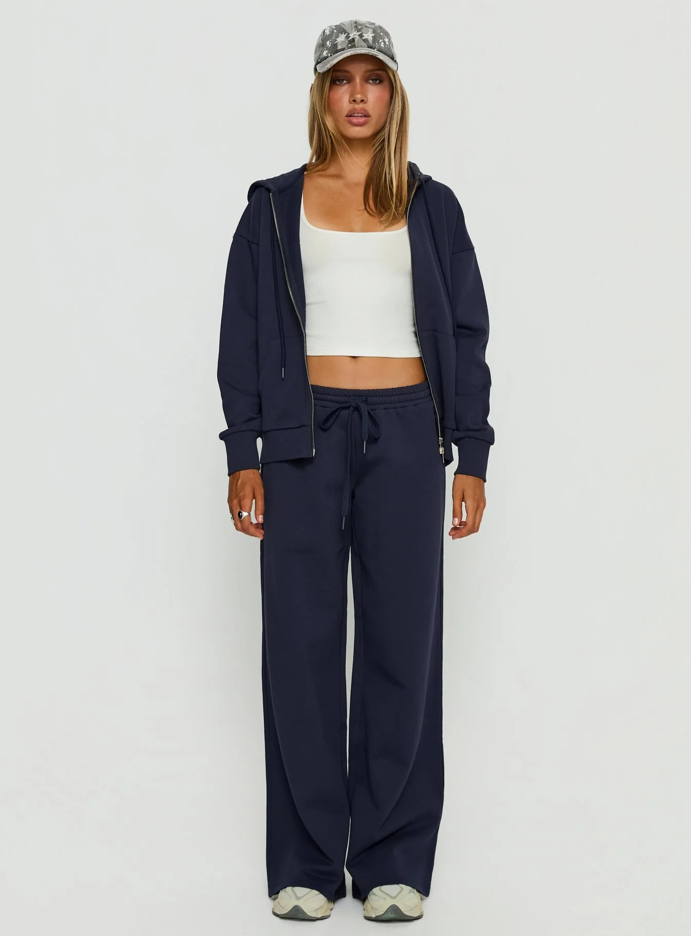 All Day Oversized Hoodie Navy - Image 7