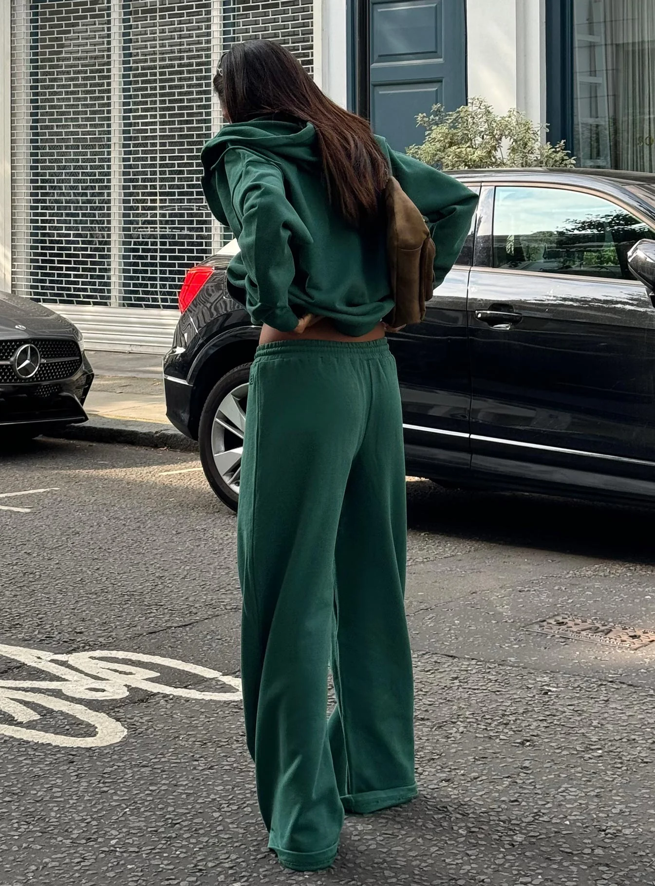 All Day Straight Leg Sweatpants Green - Image 3