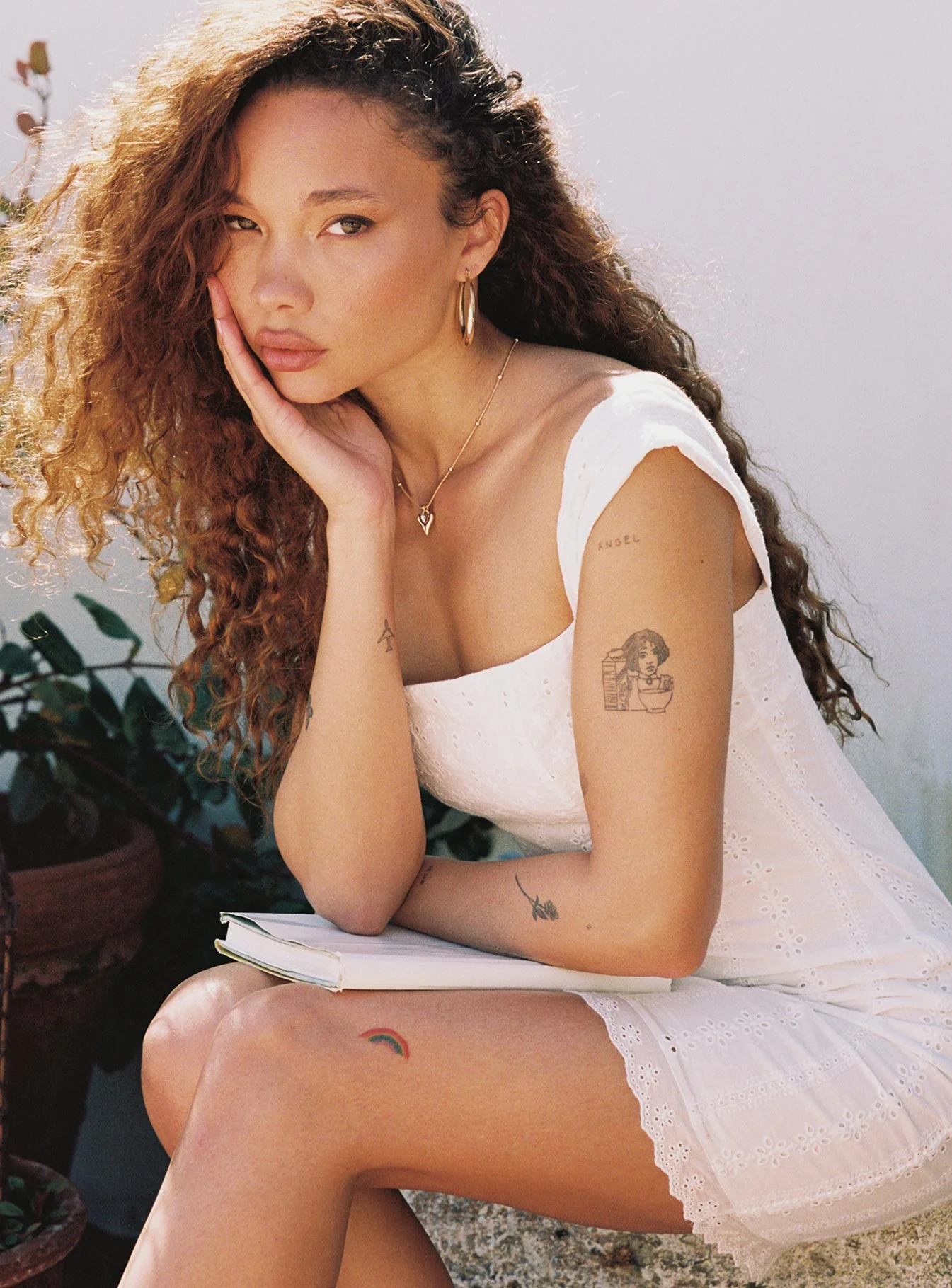 Allegro Mini Dress White - Image 3
