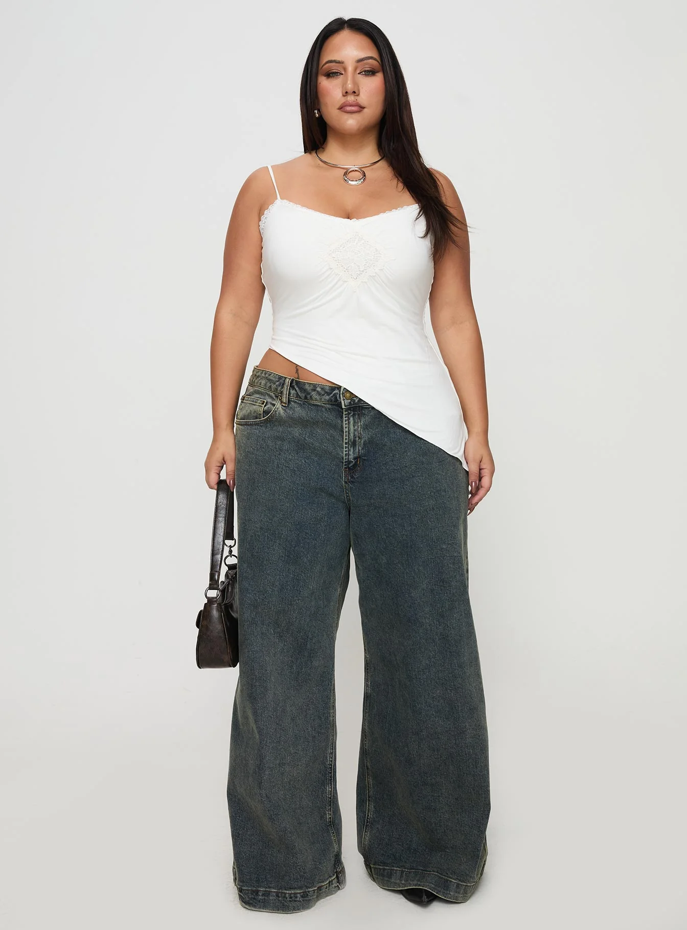Amabella Asymmetric Top White Curve - Image 7