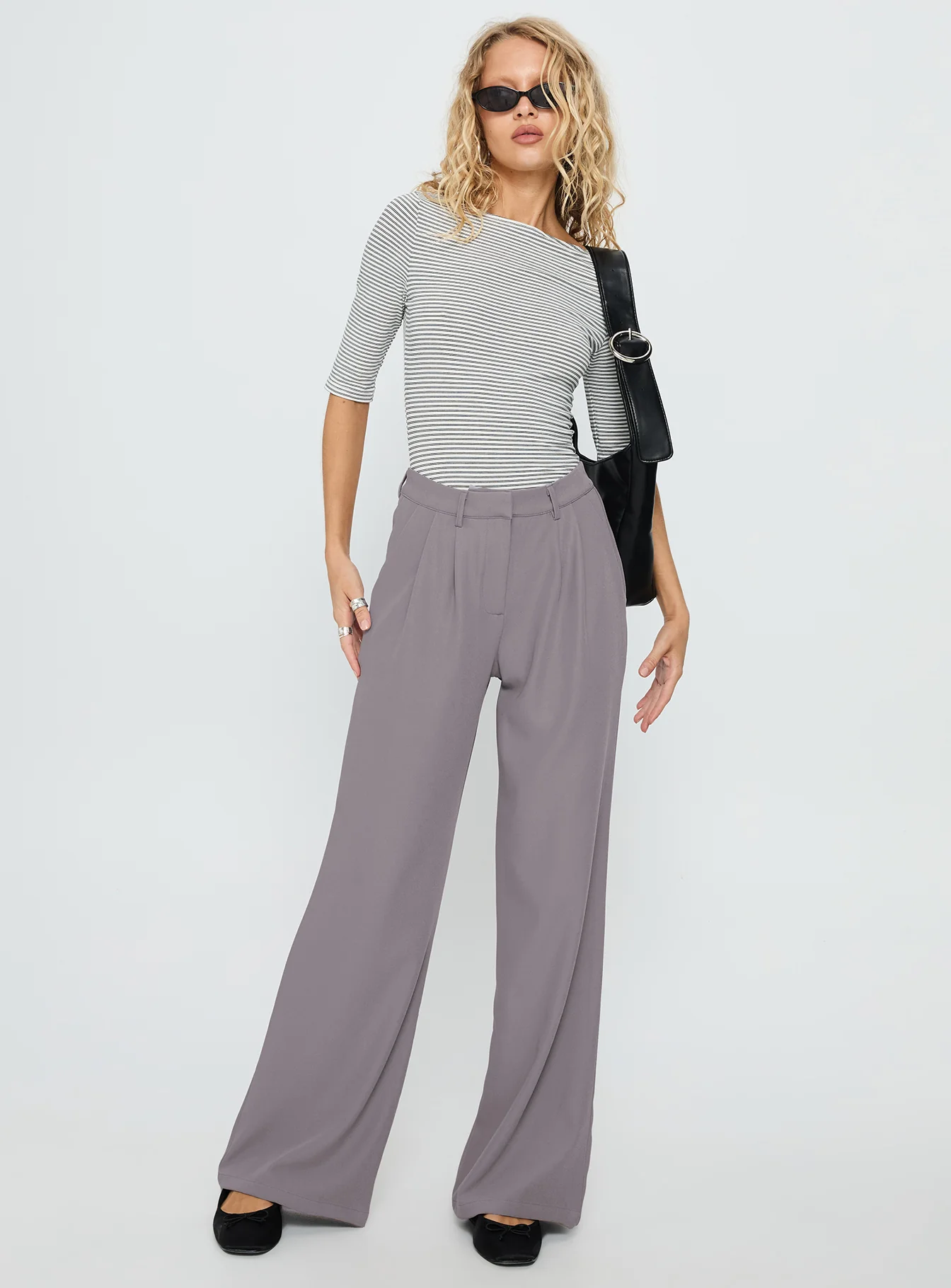 Ambient Wide Leg Pant Grey - Image 3