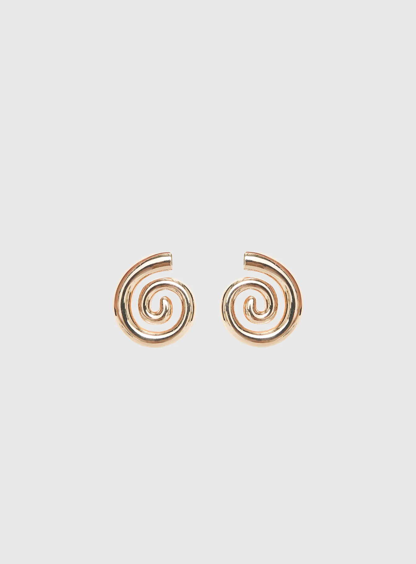 Ameleah Spiral Earrings Gold - Image 2