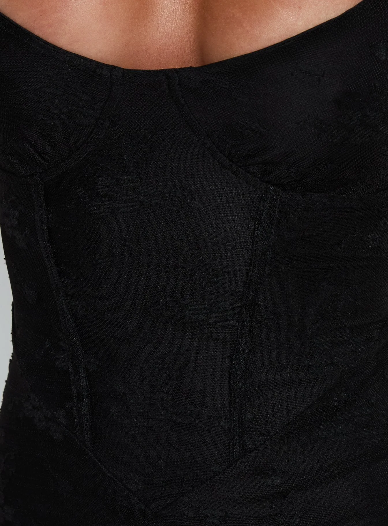 Amika Lace Maxi Dress Black - Image 5