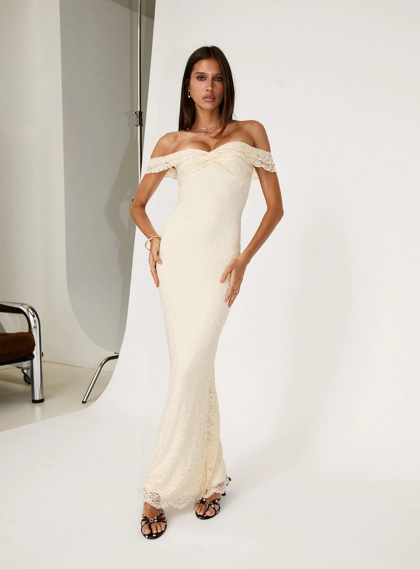 Anabeila Strapless Maxi Dress Lemon - Image 8