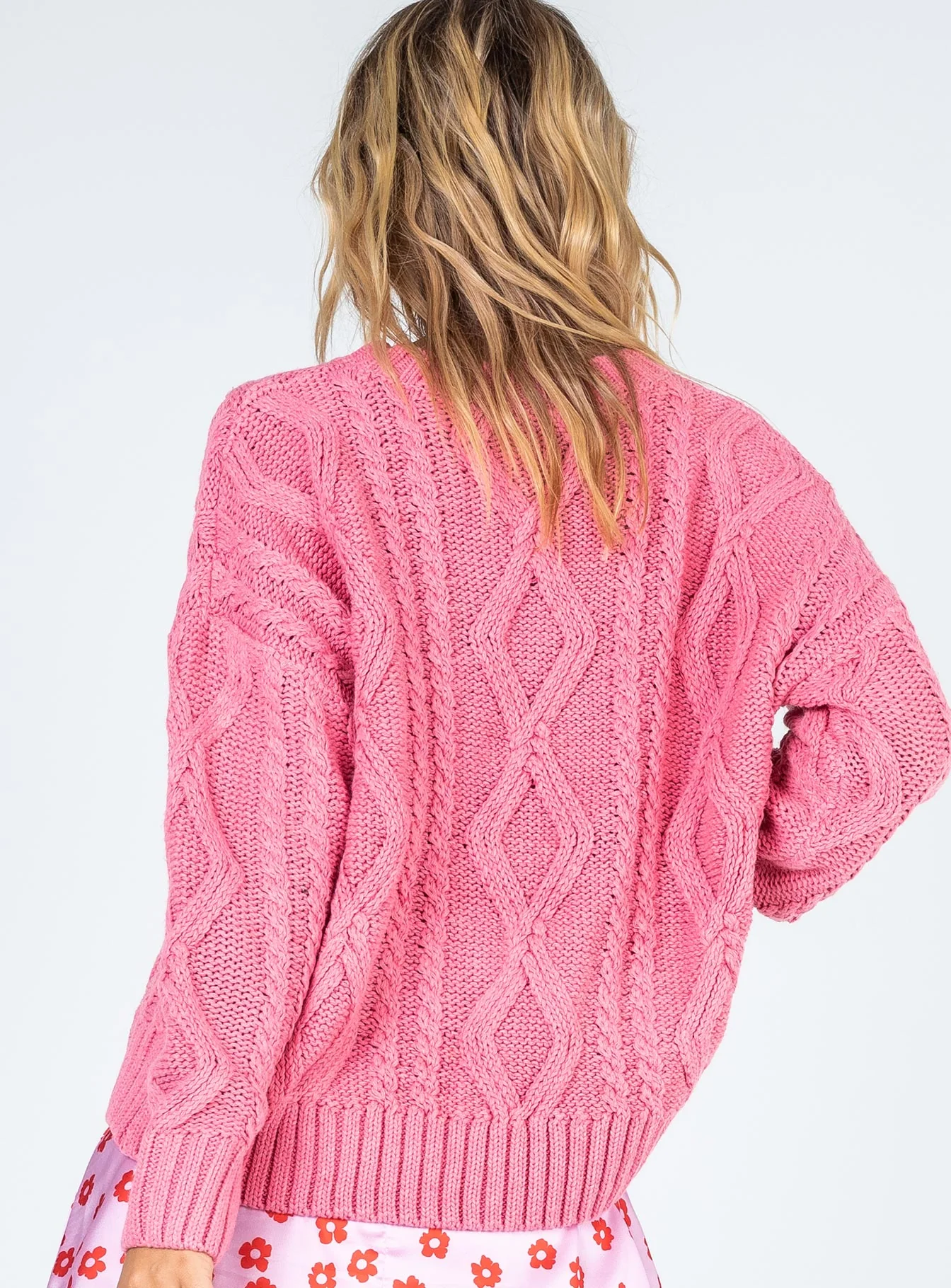 Anaya Oversized Sweater Pink - Image 6