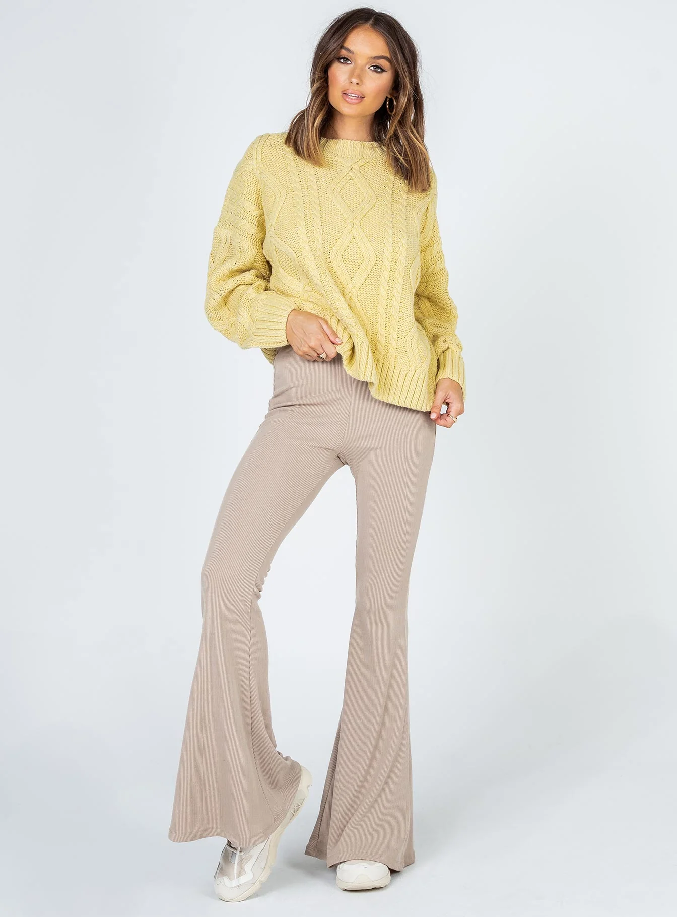 Anaya Oversized Sweater Yellow - Image 2