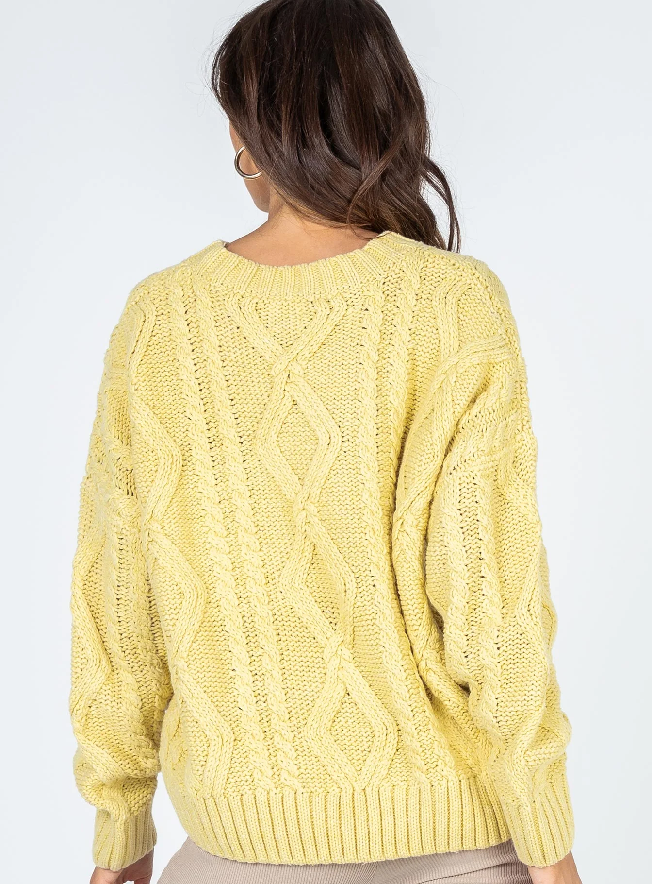 Anaya Oversized Sweater Yellow - Image 6