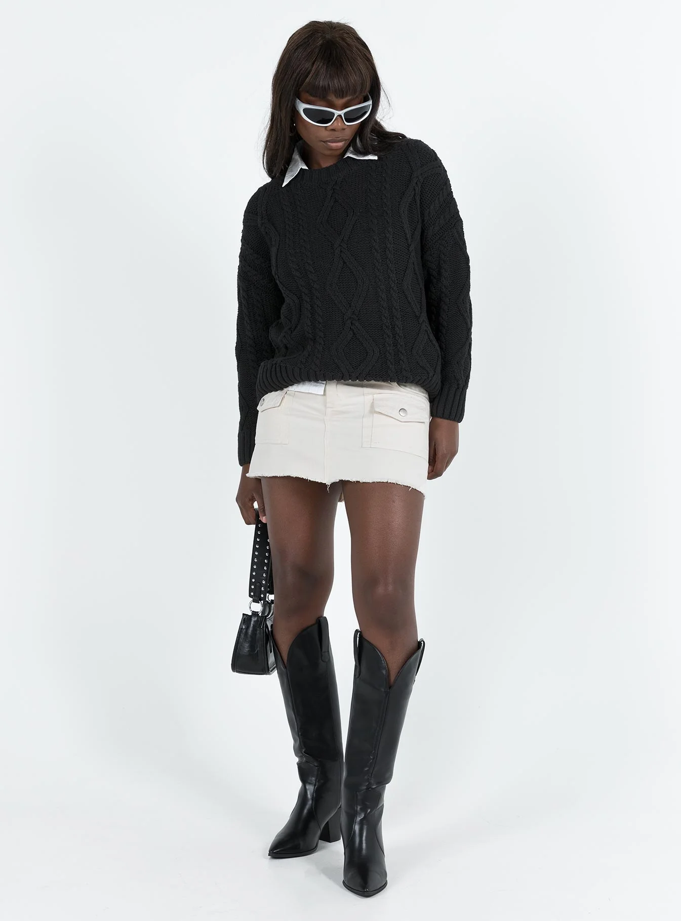 Anaya Oversized Sweater Black - Image 3