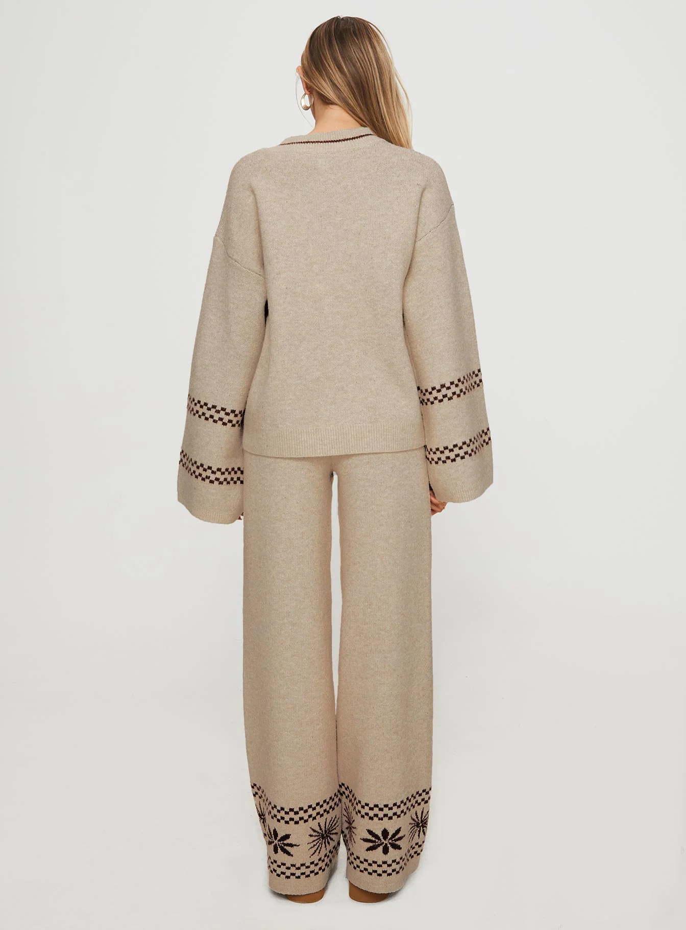 Anok Star Pants Brown / Cream - Image 5