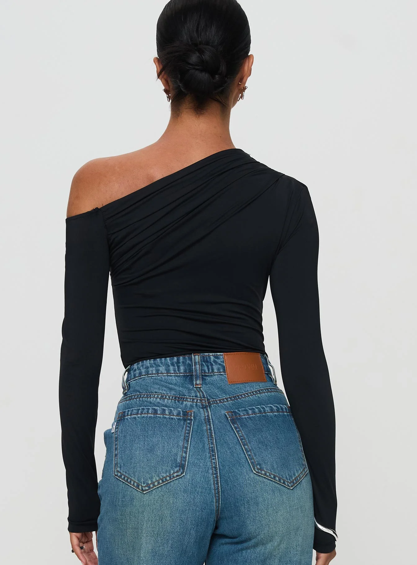 Antilles One Shoulder Bodysuit Black - Image 5