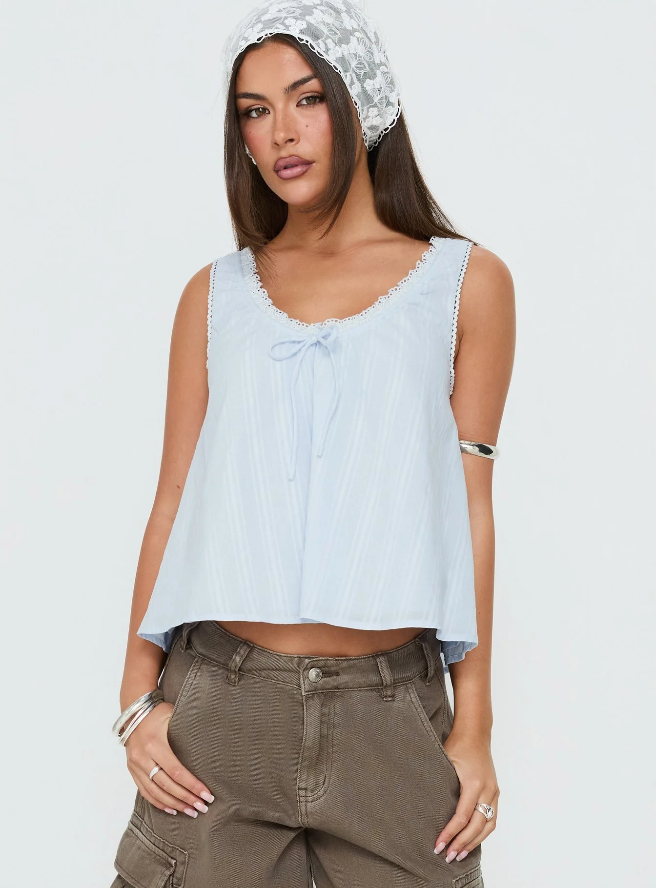 Antiquity Babydoll Top Blue - Image 2