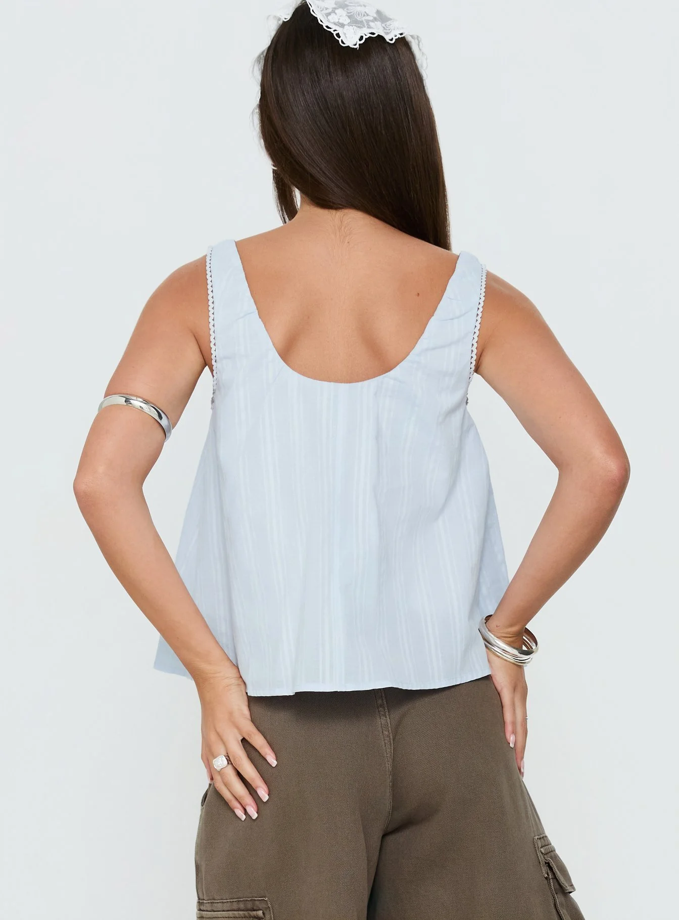 Antiquity Babydoll Top Blue - Image 5