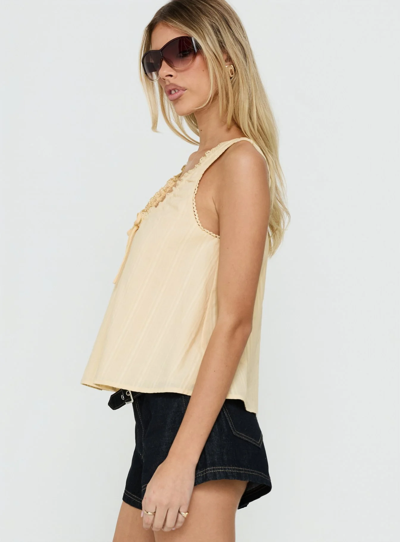 Antiquity Babydoll Top Butter Yellow - Image 4