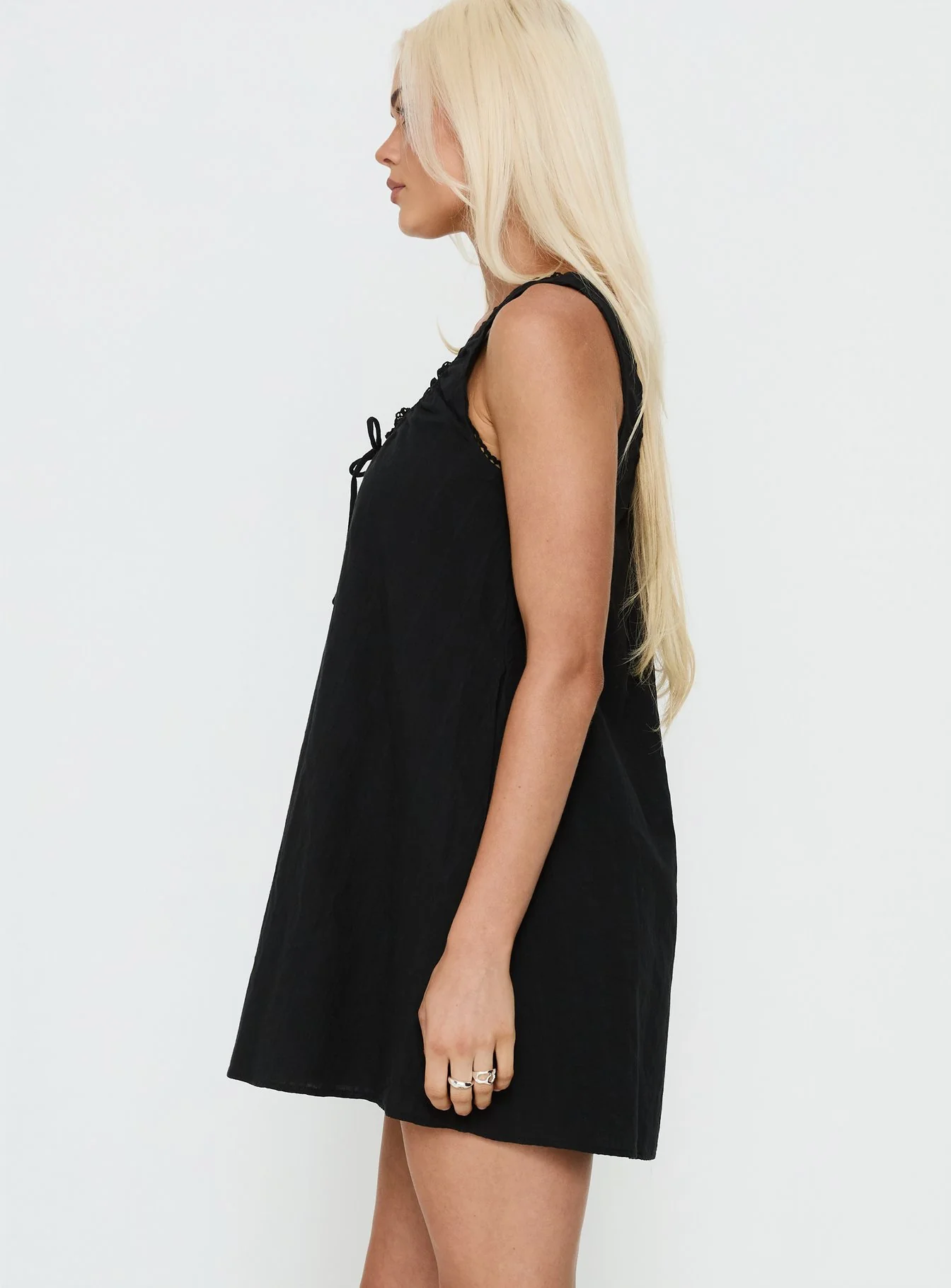 Antiquity Swing Mini Dress Black - Image 4
