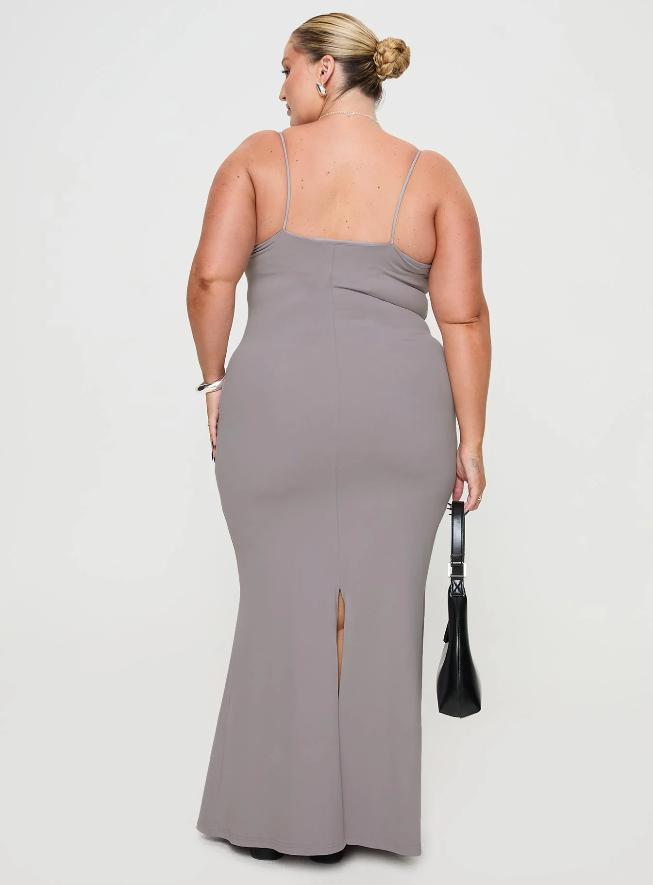 Arabellia Maxi Dress Grey Curve - Image 5