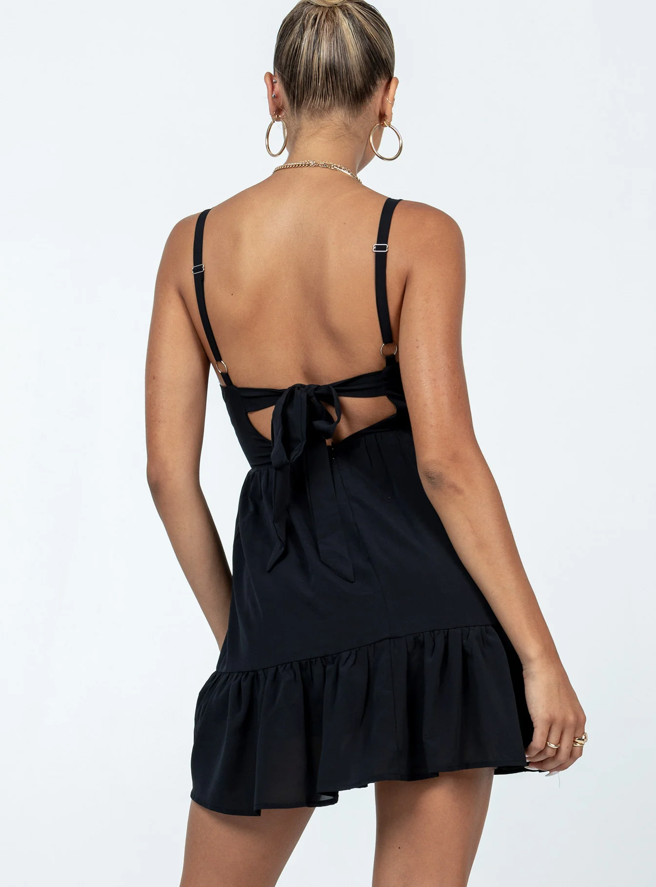 Arialena Mini Dress Black - Image 5