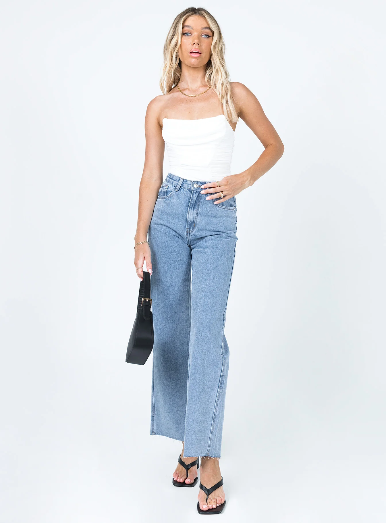 Arlington High Rise Straight Leg Jeans Denim - Image 4