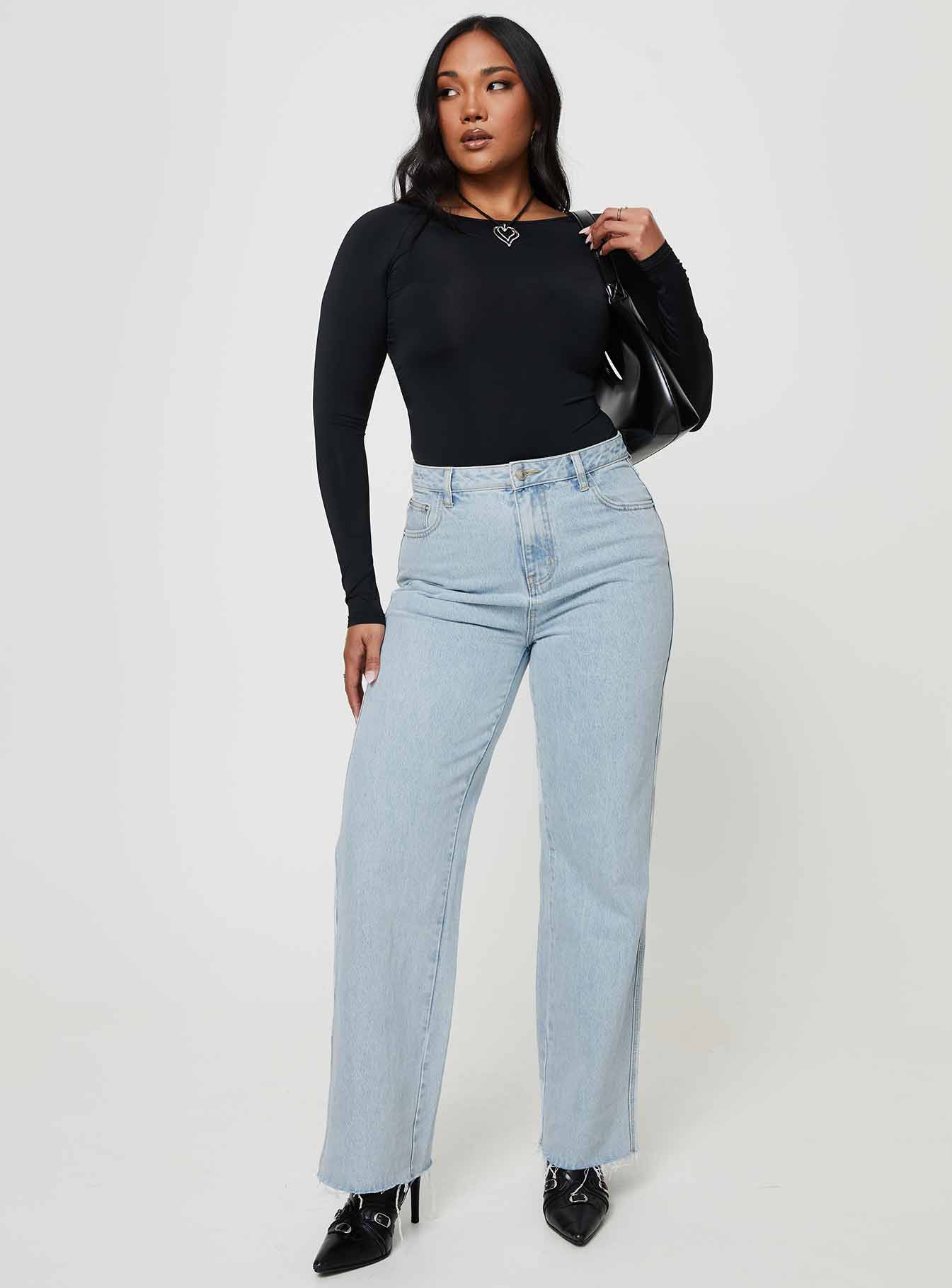 Arlington Straight Leg Denim Jeans Light Wash - Image 9
