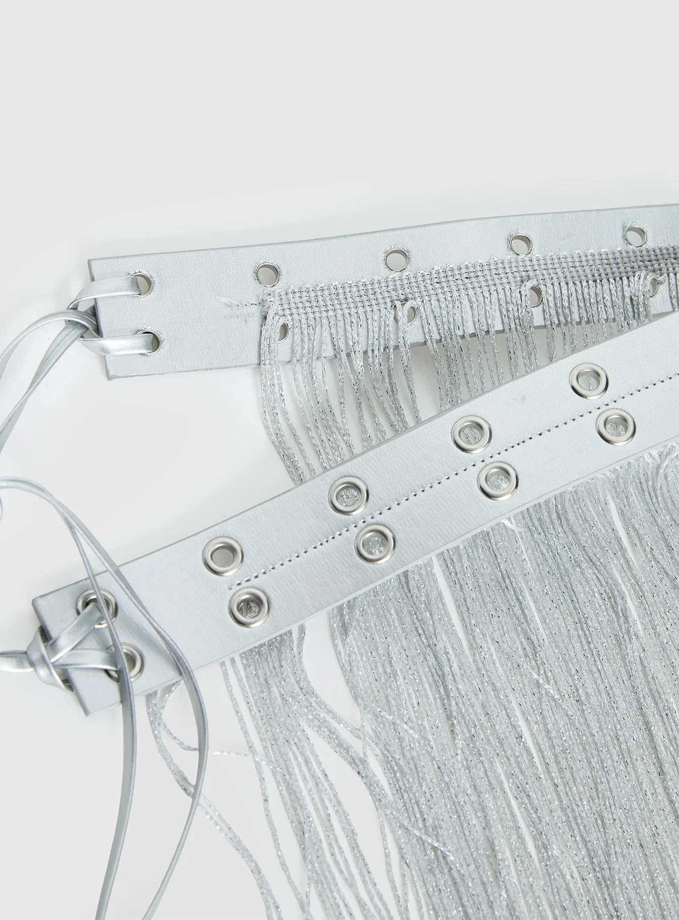Artemas Studded Tassel Belt Silver - Image 3