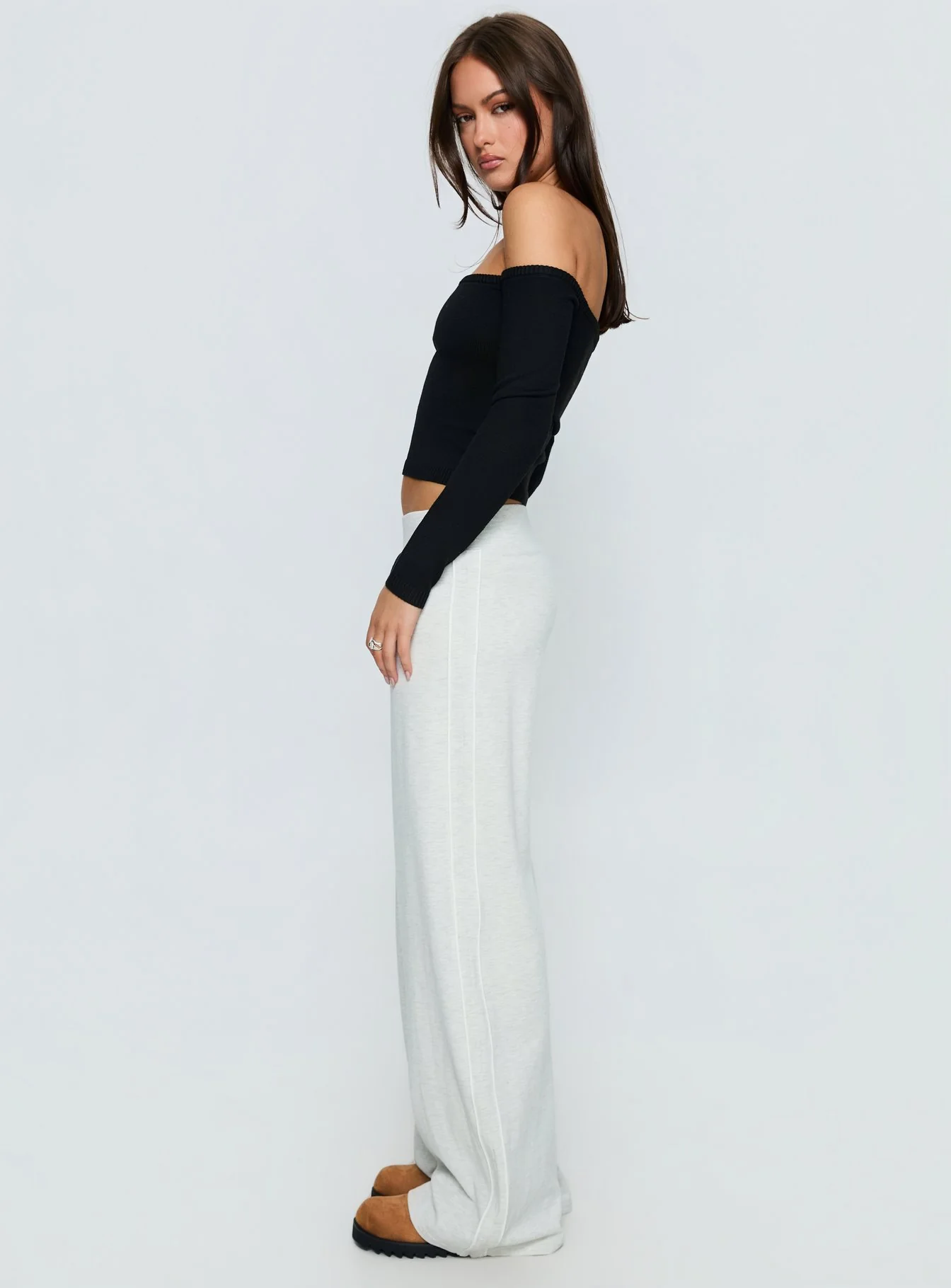 Ascenda Straight Leg Track Pant Grey Marle - Image 4