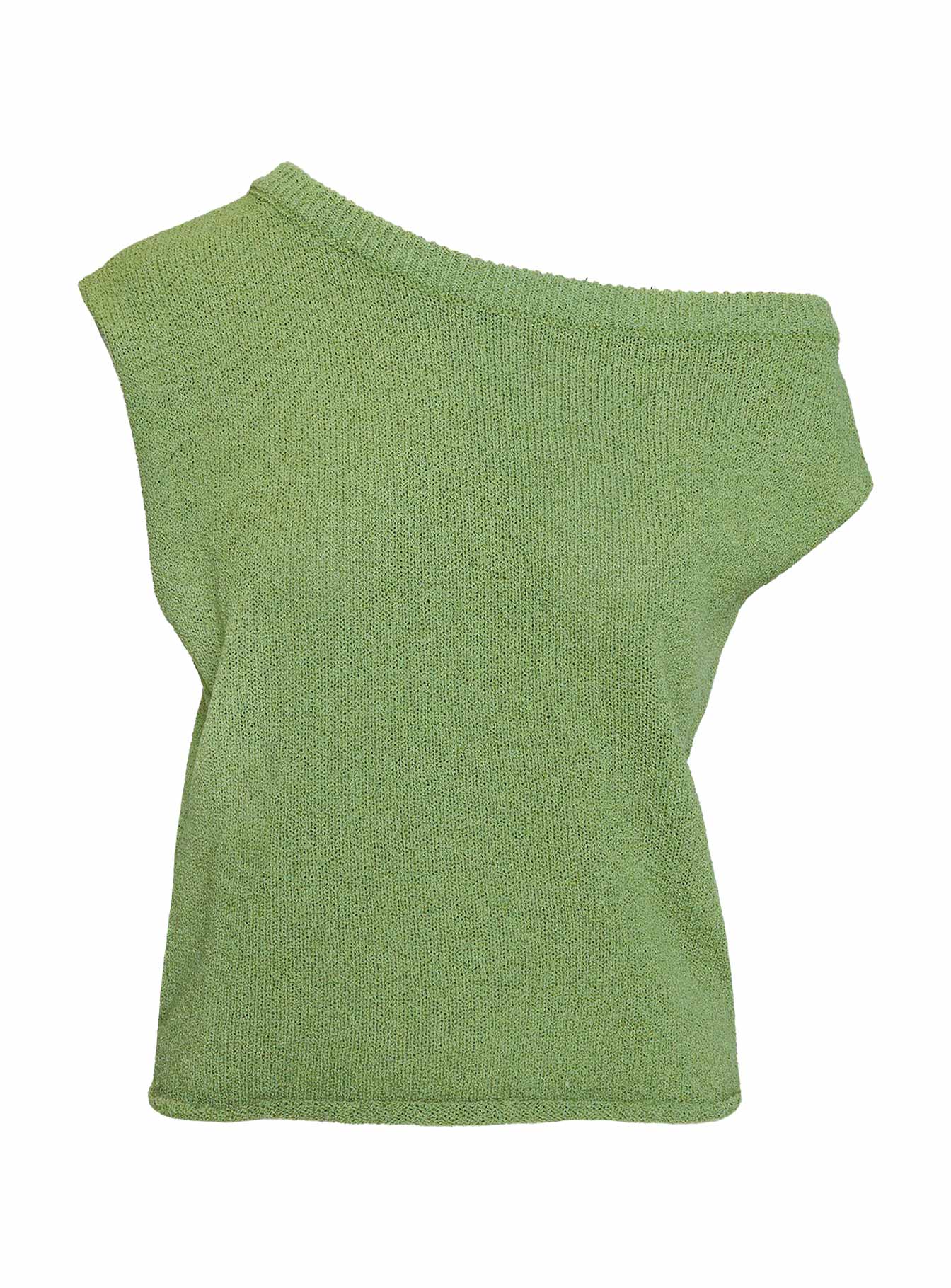 Ashfield Off Shoulder Top Green - Image 5