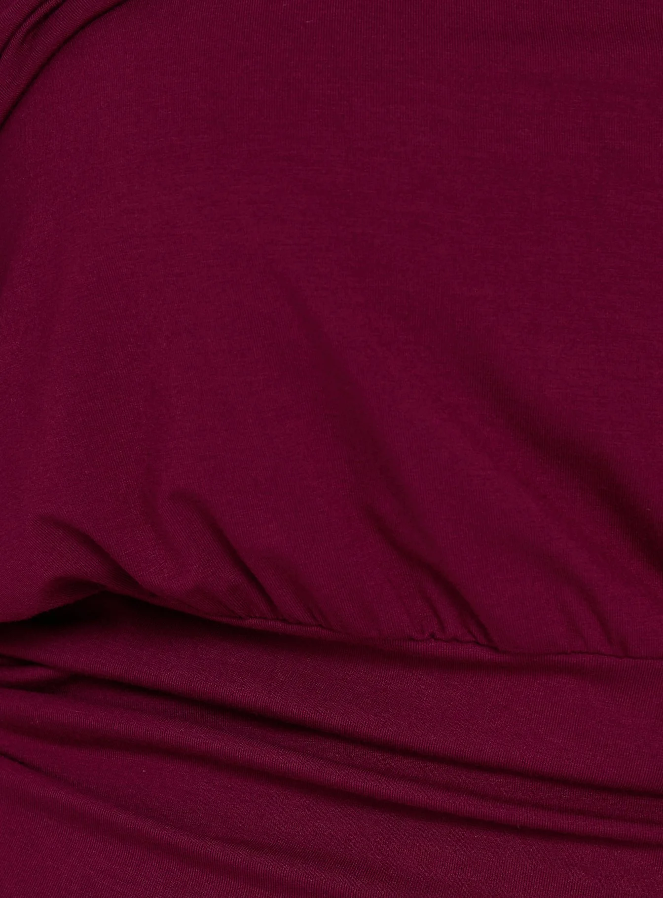 Ashlinn Off Shoulder Drapey Top Cherry Lacquer Curve - Image 6