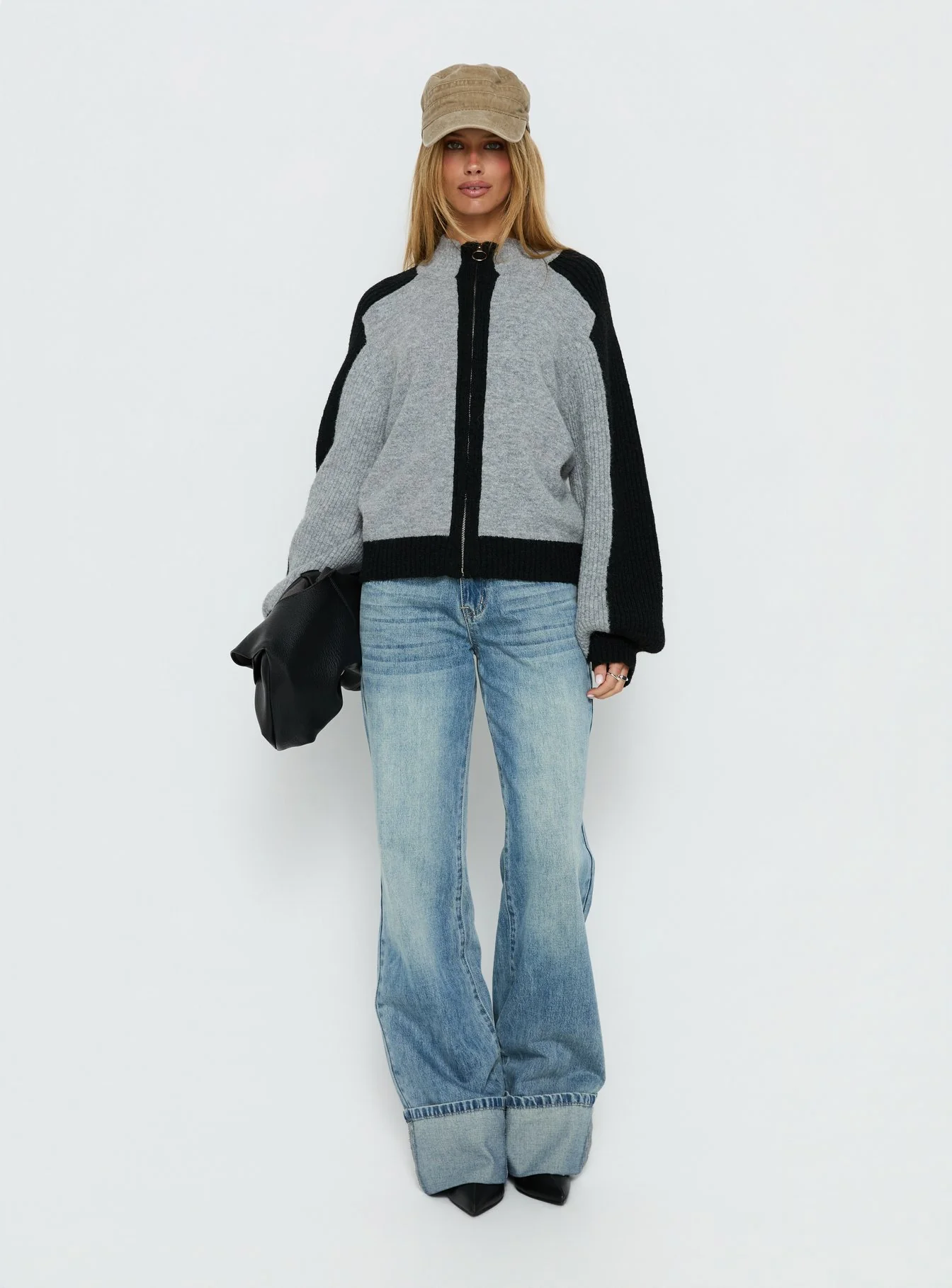 Asrar Jumper Grey / Black - Image 7