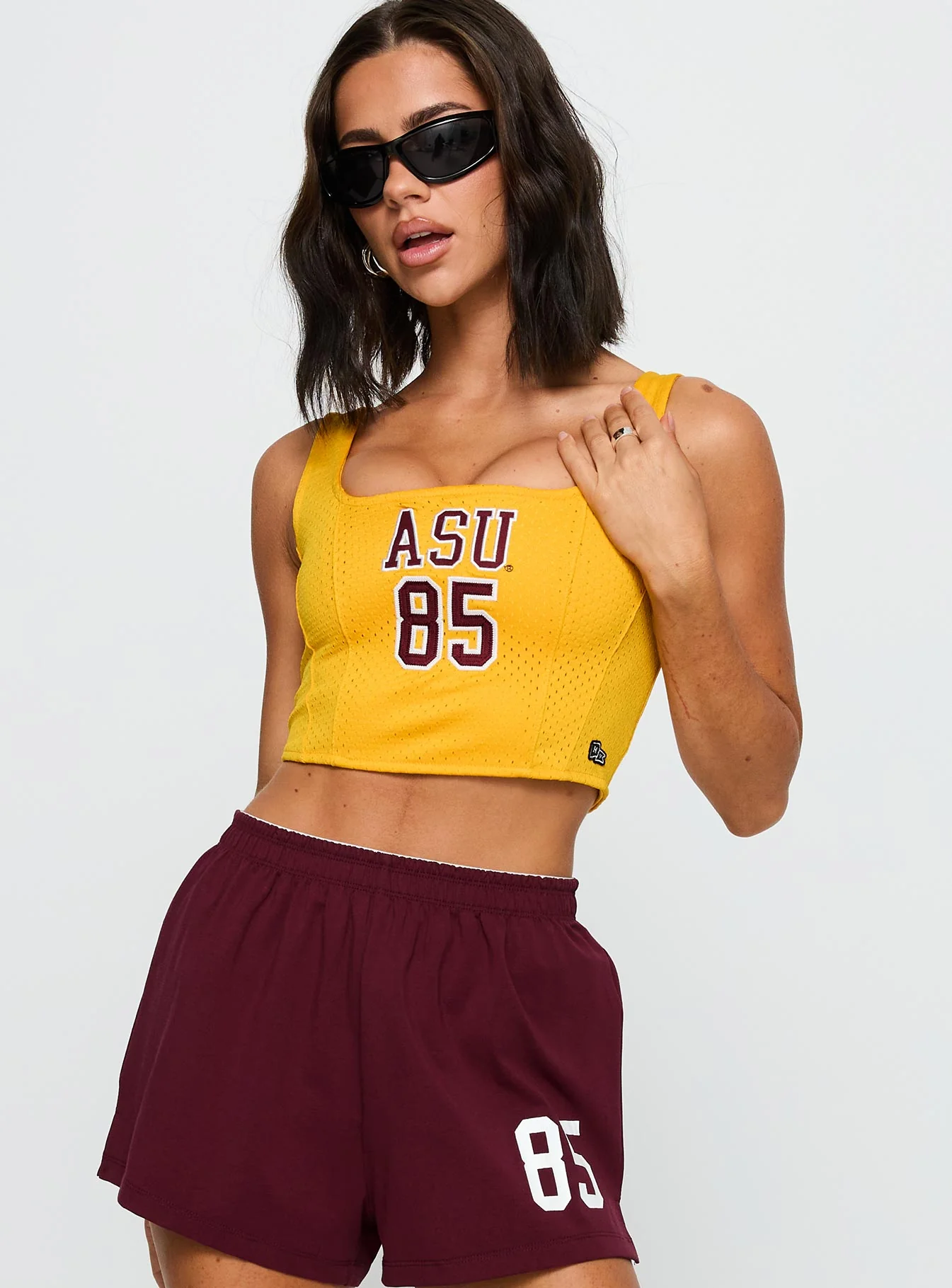 ASU Jersey Corset Top Gold - Image 2