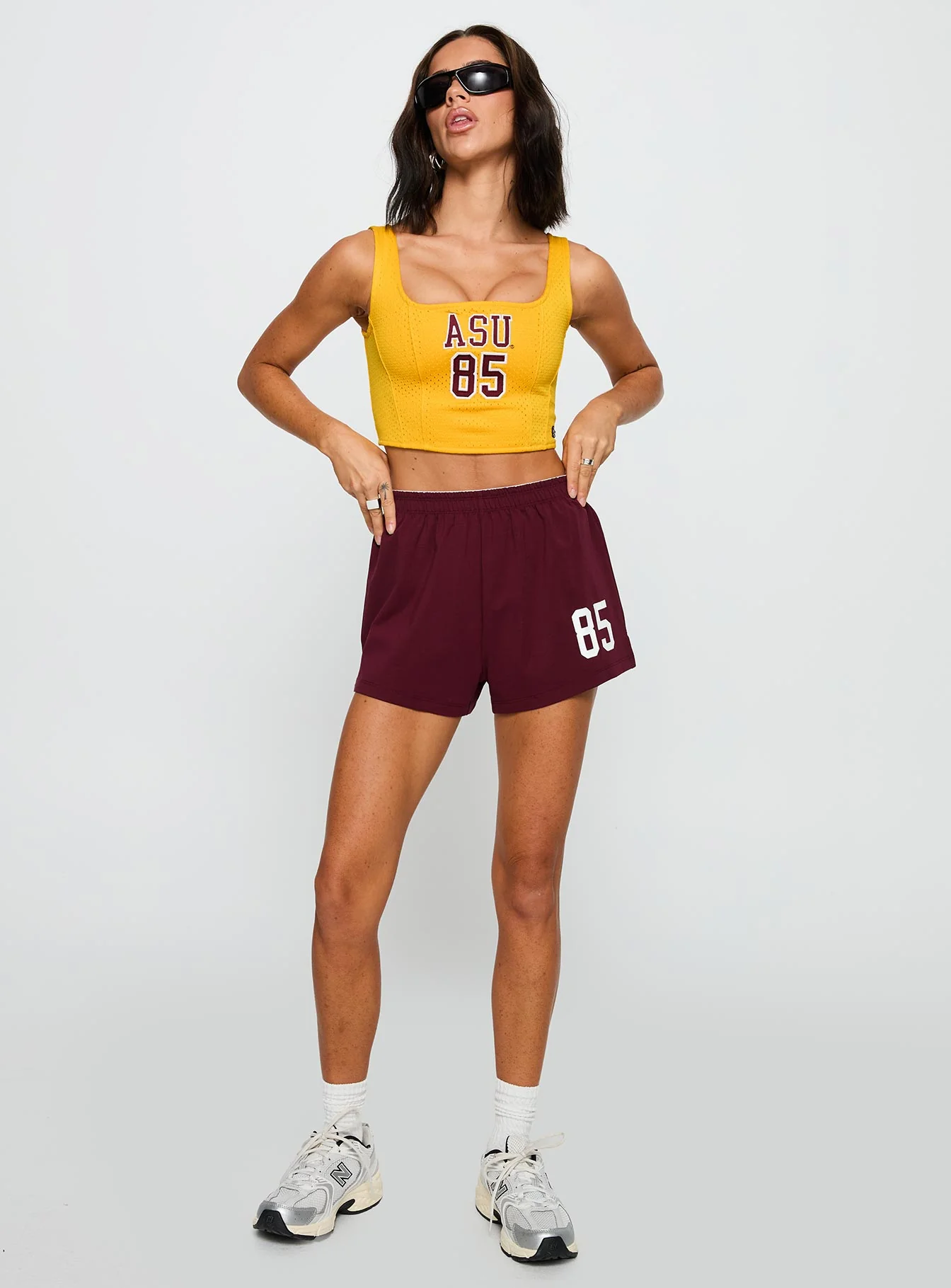 ASU Soffee Shorts Maroon - Image 3