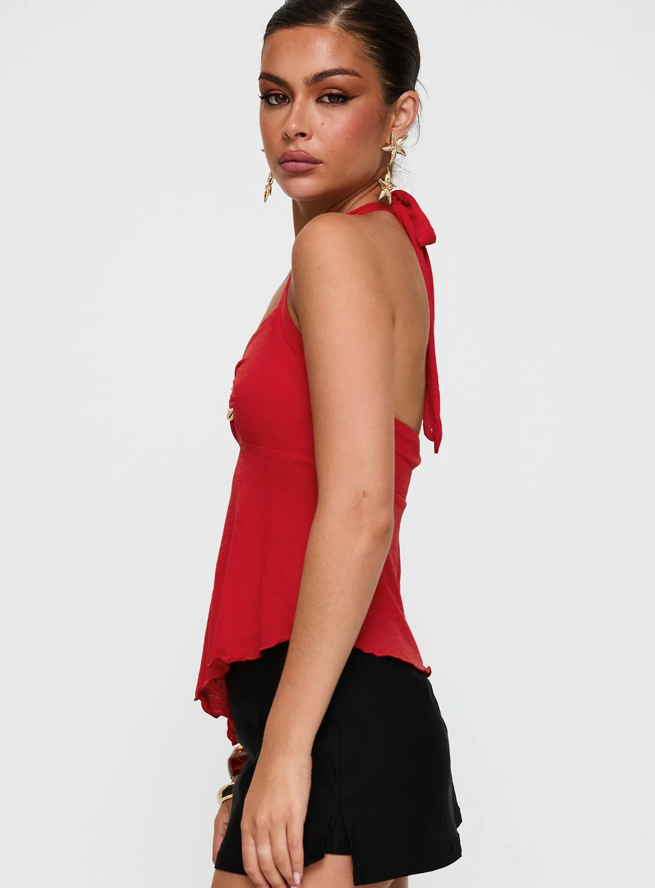 Attina Hardware Detail Top Red - Image 4