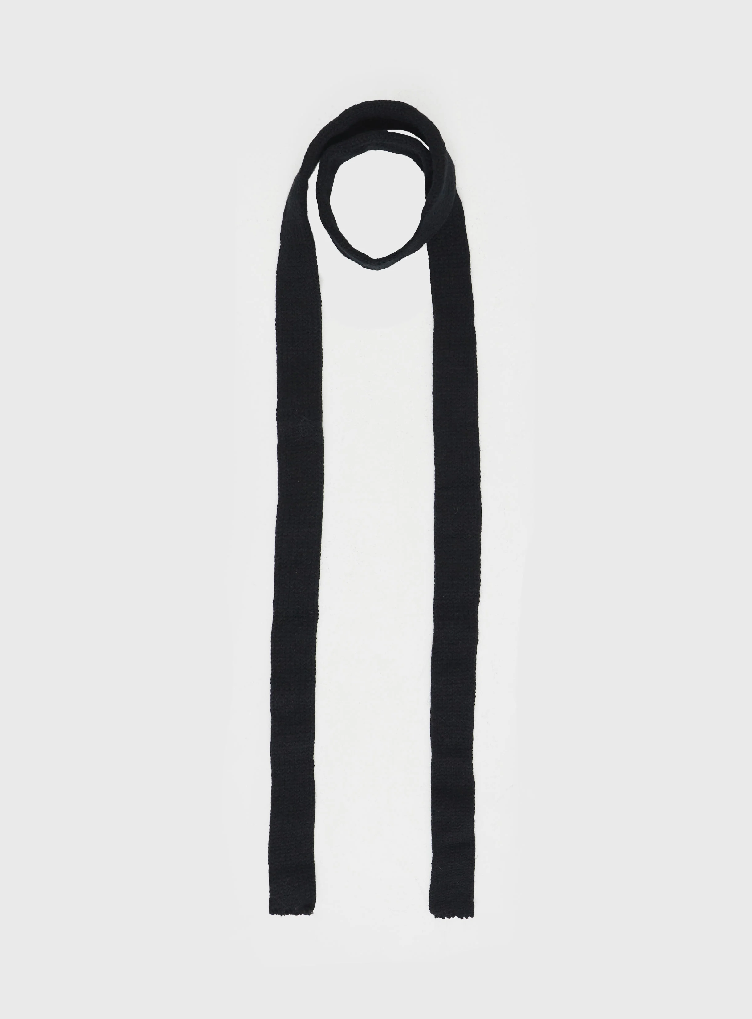 Avenue Skinny Scarf Black - Image 2