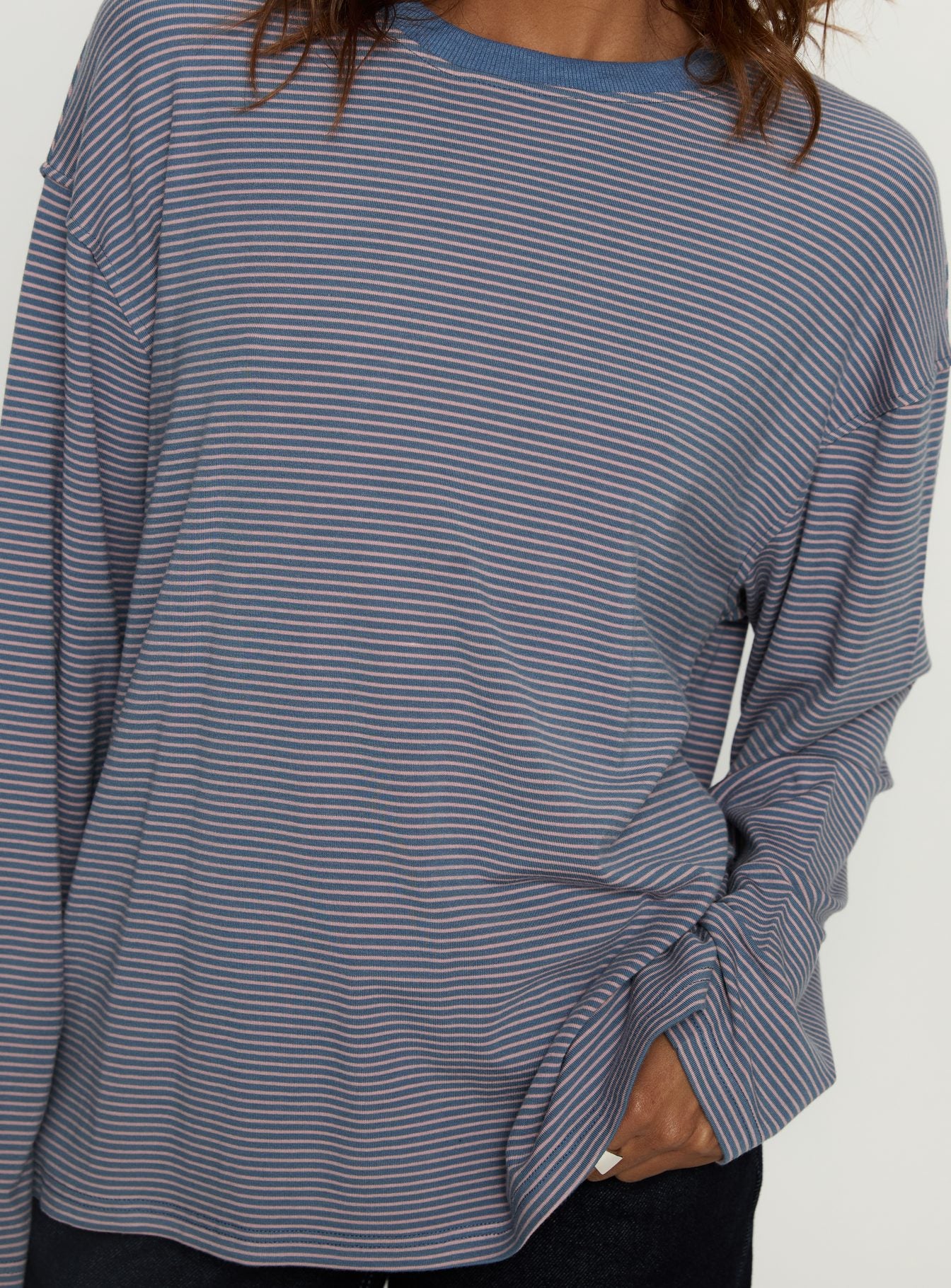 Marlah Long Sleeve Top Blue Stripe - Image 5