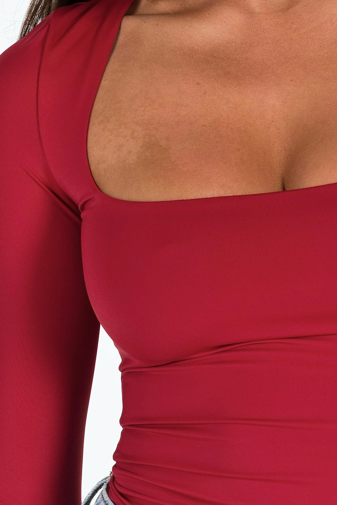 Back In Time Long Sleeve Top Red - Image 6