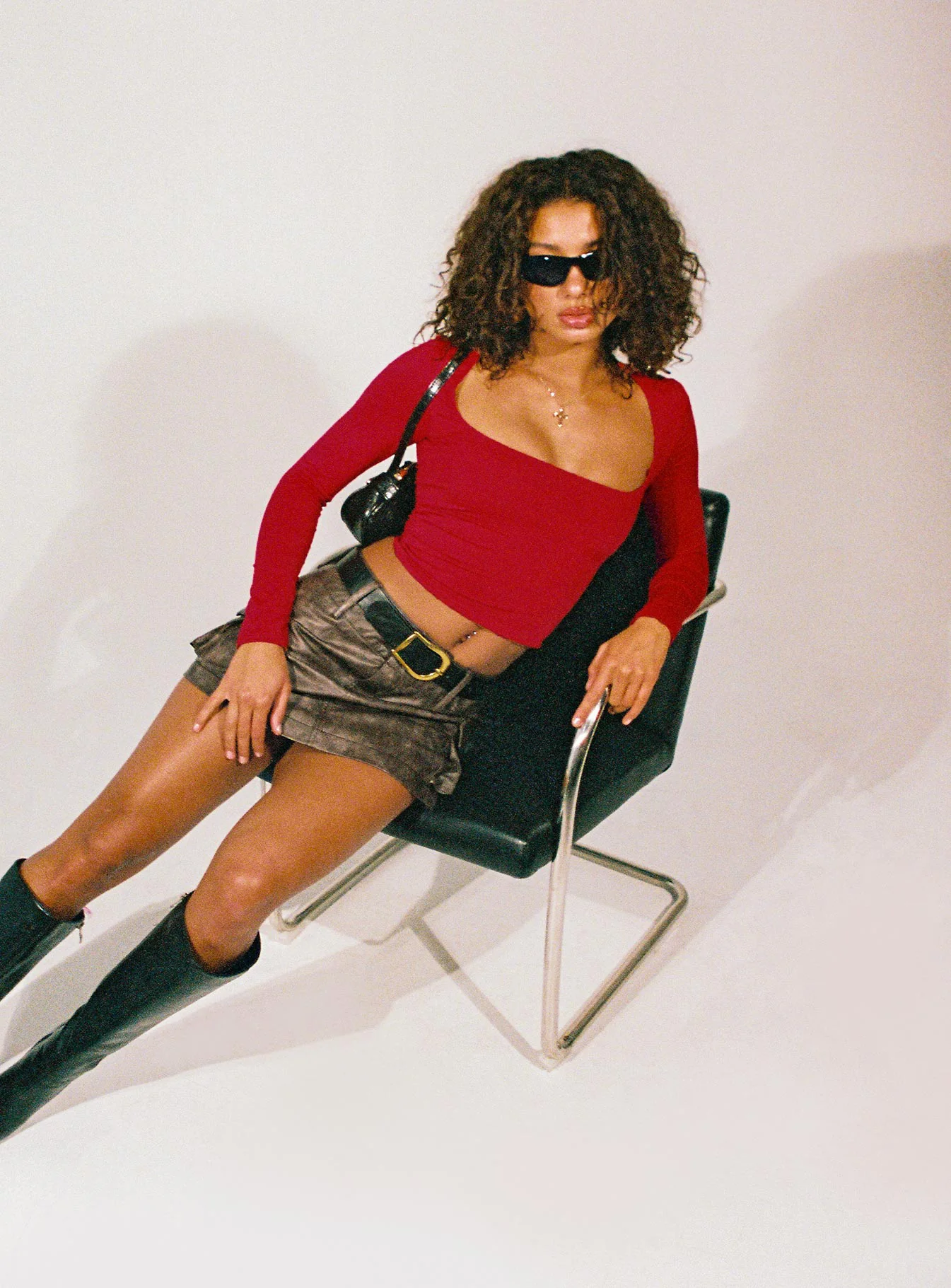 Back In Time Long Sleeve Top Red - Image 9