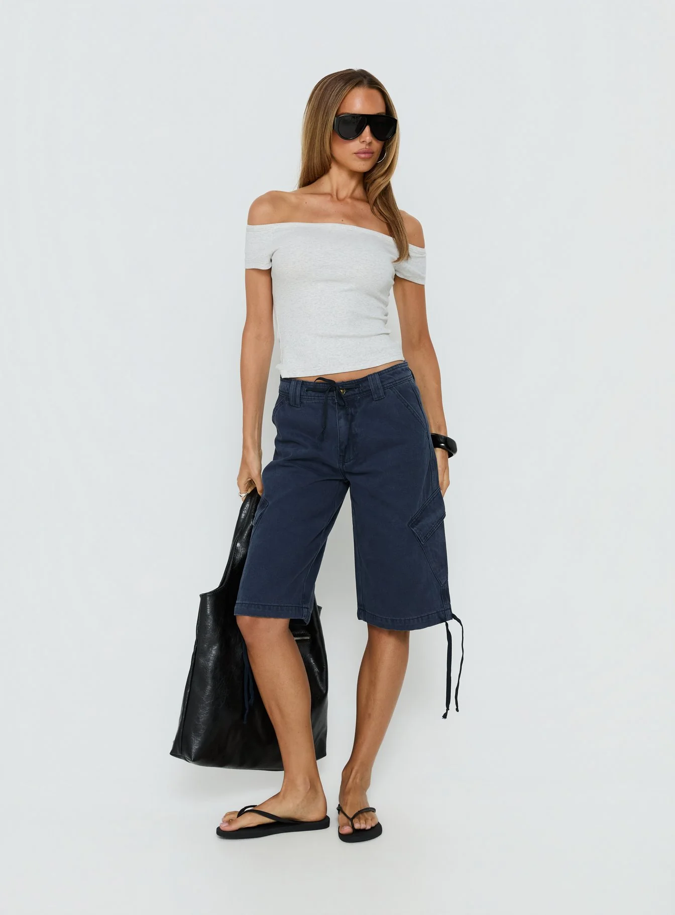 Baseline Boat Neck Top Grey Marle - Image 3