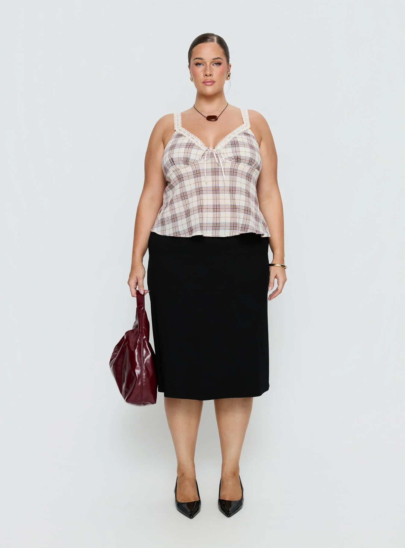 Baseline Rib Midi Skirt Black Curve - Image 7